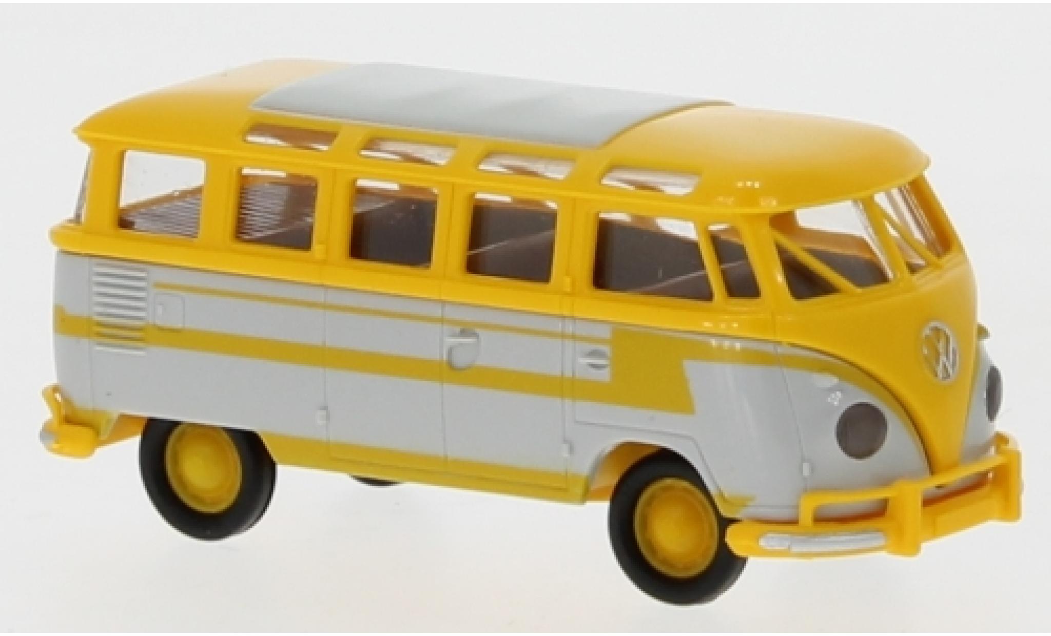 Volkswagen T1 1/87 Brekina b Samba yellow/grey 1960 autocar -D&eacute;corer diecast model cars