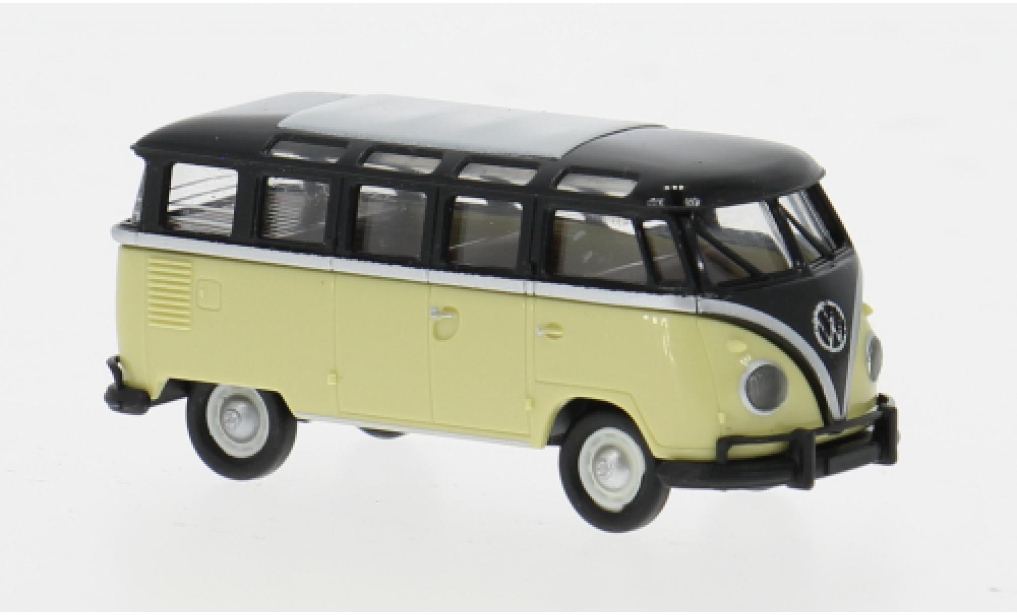 Volkswagen T1 1/87 Brekina b Samba black/green 1960 1:87 diecast model cars