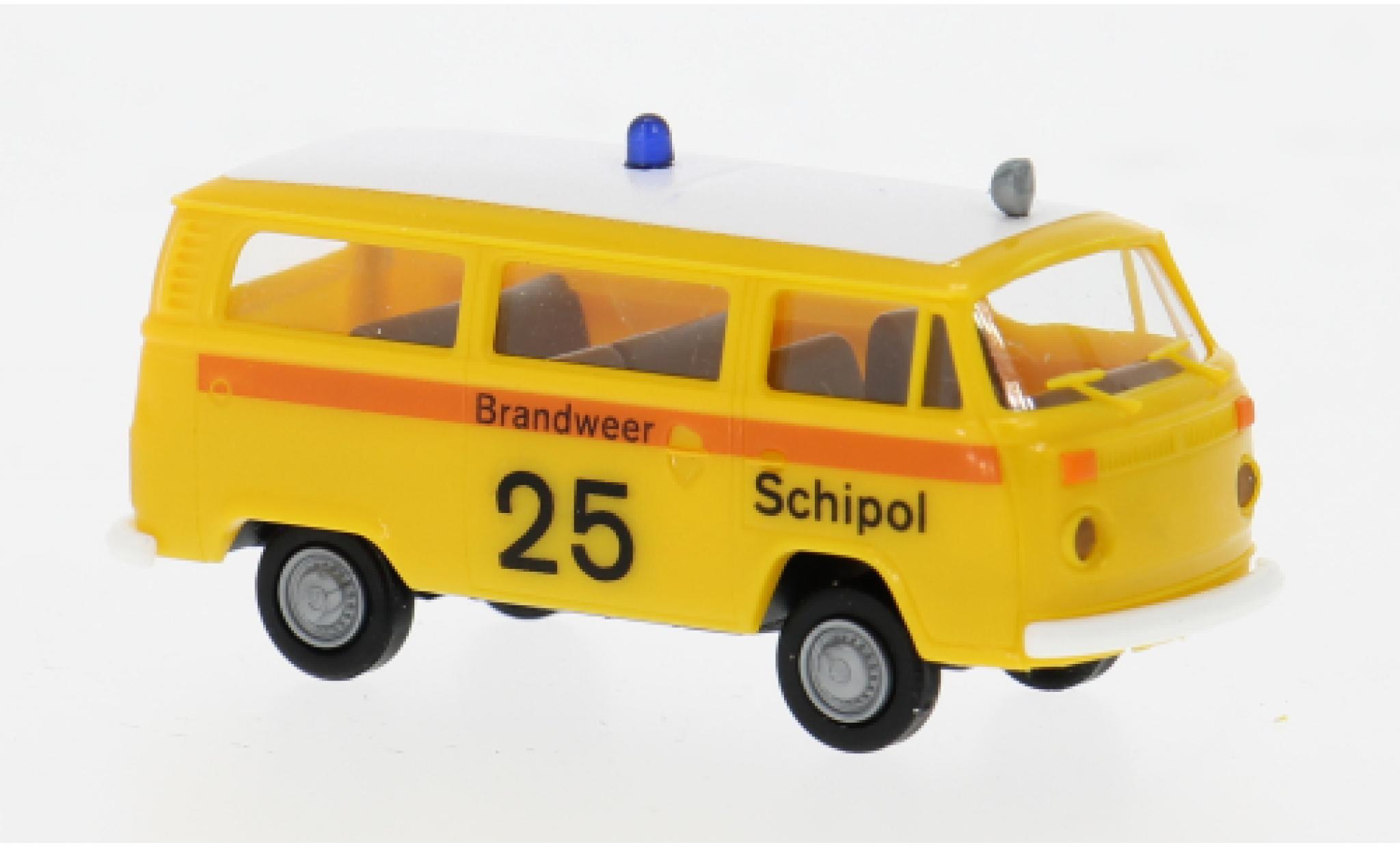 Volkswagen T2 1/87 Brekina Estate 1973 Brandweer Schipol 1:87 diecast model cars