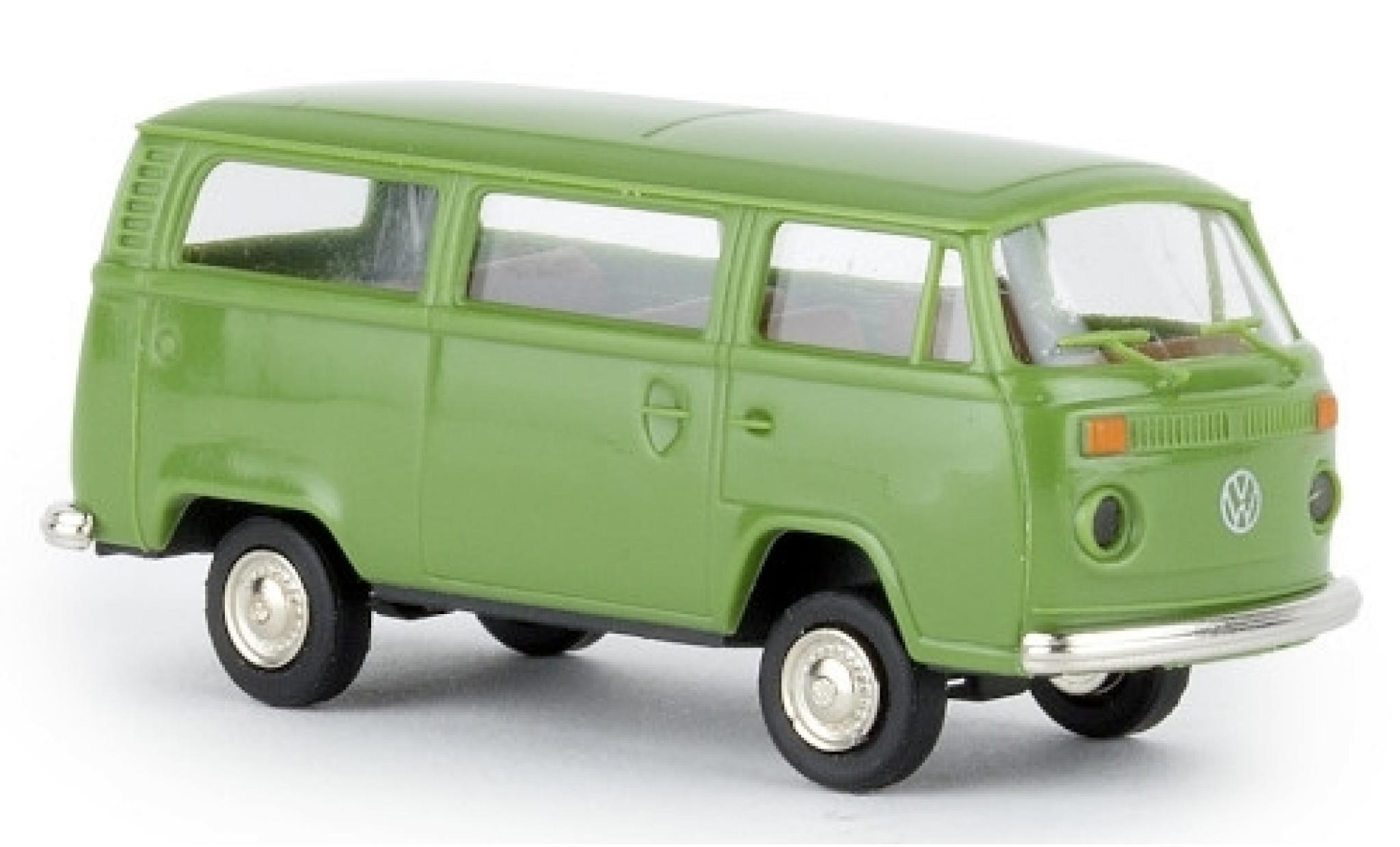 Volkswagen T2 1/87 Brekina Estate green 1972 diecast model cars