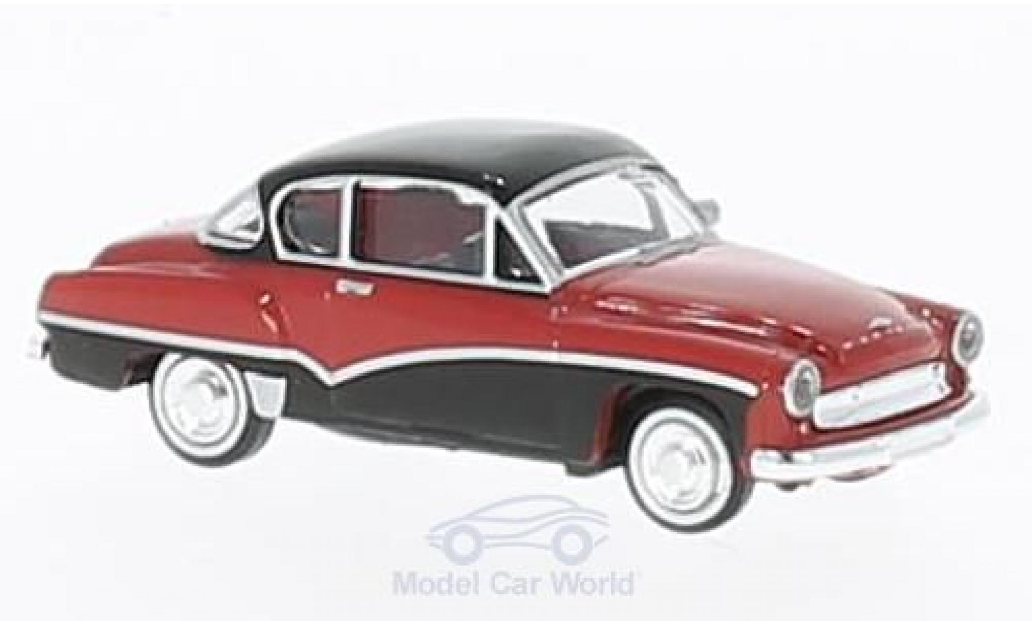 Wartburg 311 1/87 Brekina Coupe red/black diecast model cars