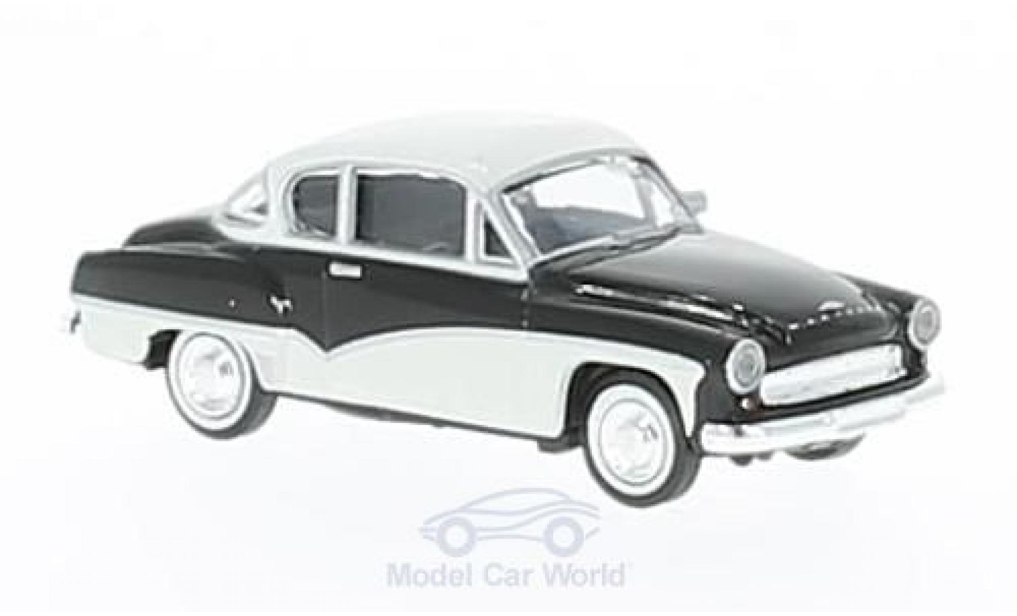 Wartburg 311 1/87 Brekina Coupe black/white diecast model cars