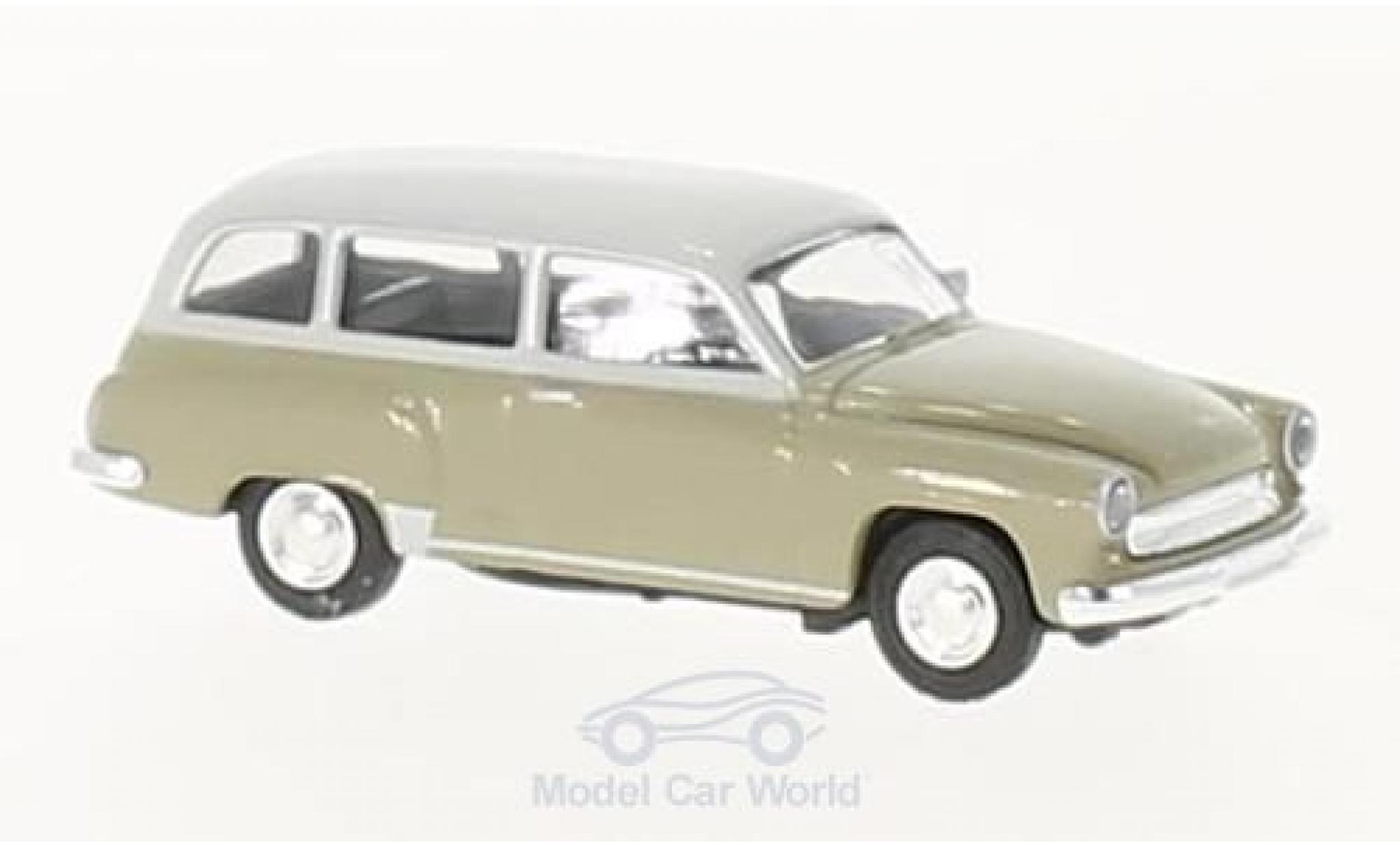 Wartburg 311 1/87 Brekina Estate oliv/grey diecast model cars