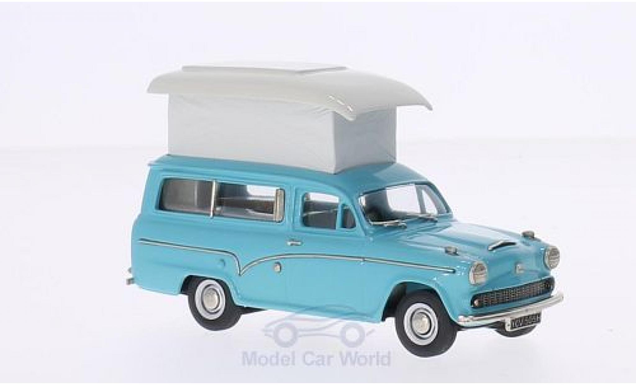 Austin A60 1/43 Brooklin Van t&uuml;rkis 1969 mit Zeltaufbau diecast model cars
