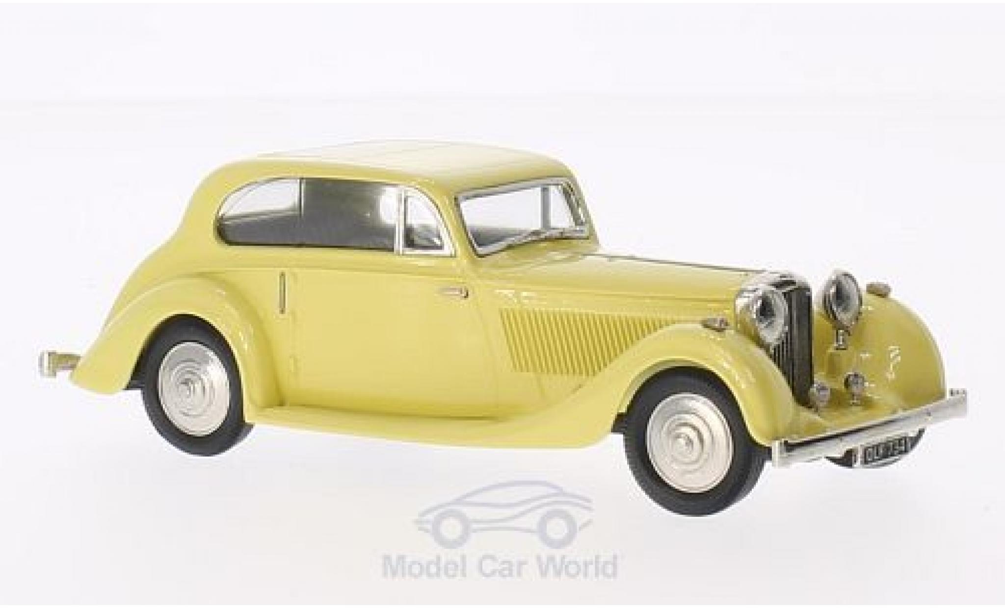Bentley 4.5 1/43 Brooklin 4 1/4 Litre Barker yellow 1936 diecast model cars