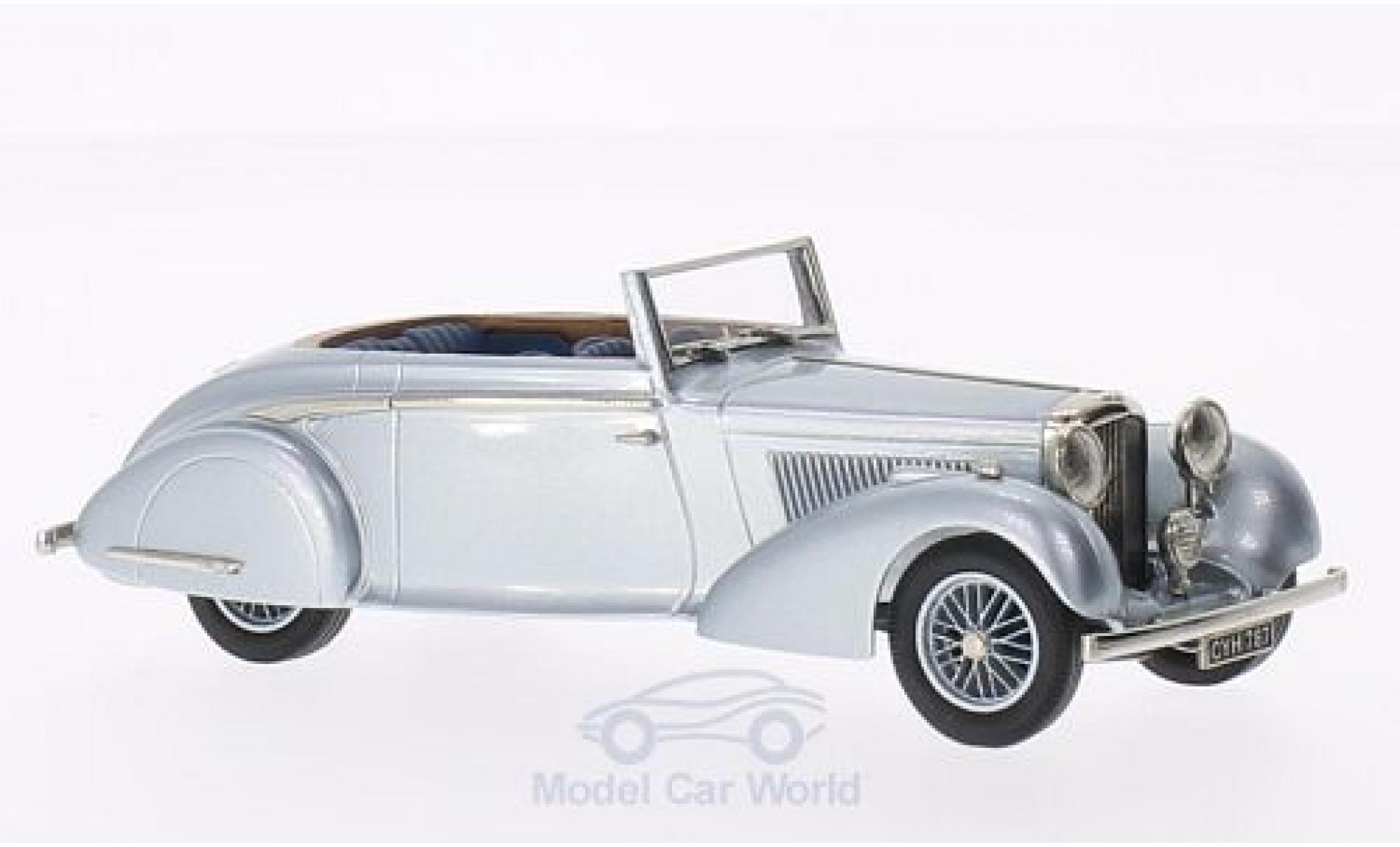 Bentley 4.5 1/43 Brooklin 4 1/4 Litre CHD H.J.Mulliner grey 1936 diecast model cars