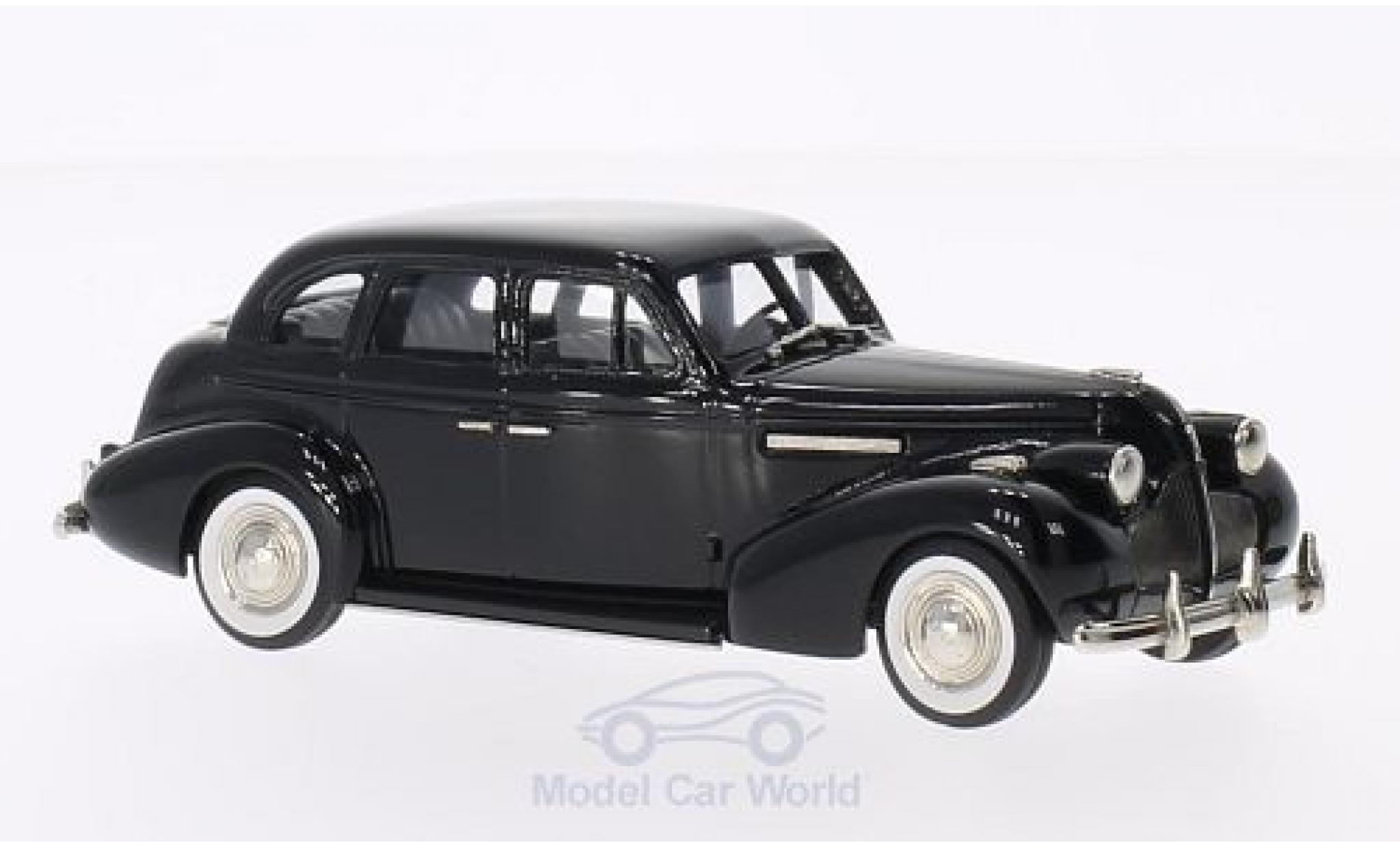 Buick Century 1/43 Brooklin 4-door Sedan M-61 black 1939 diecast model cars