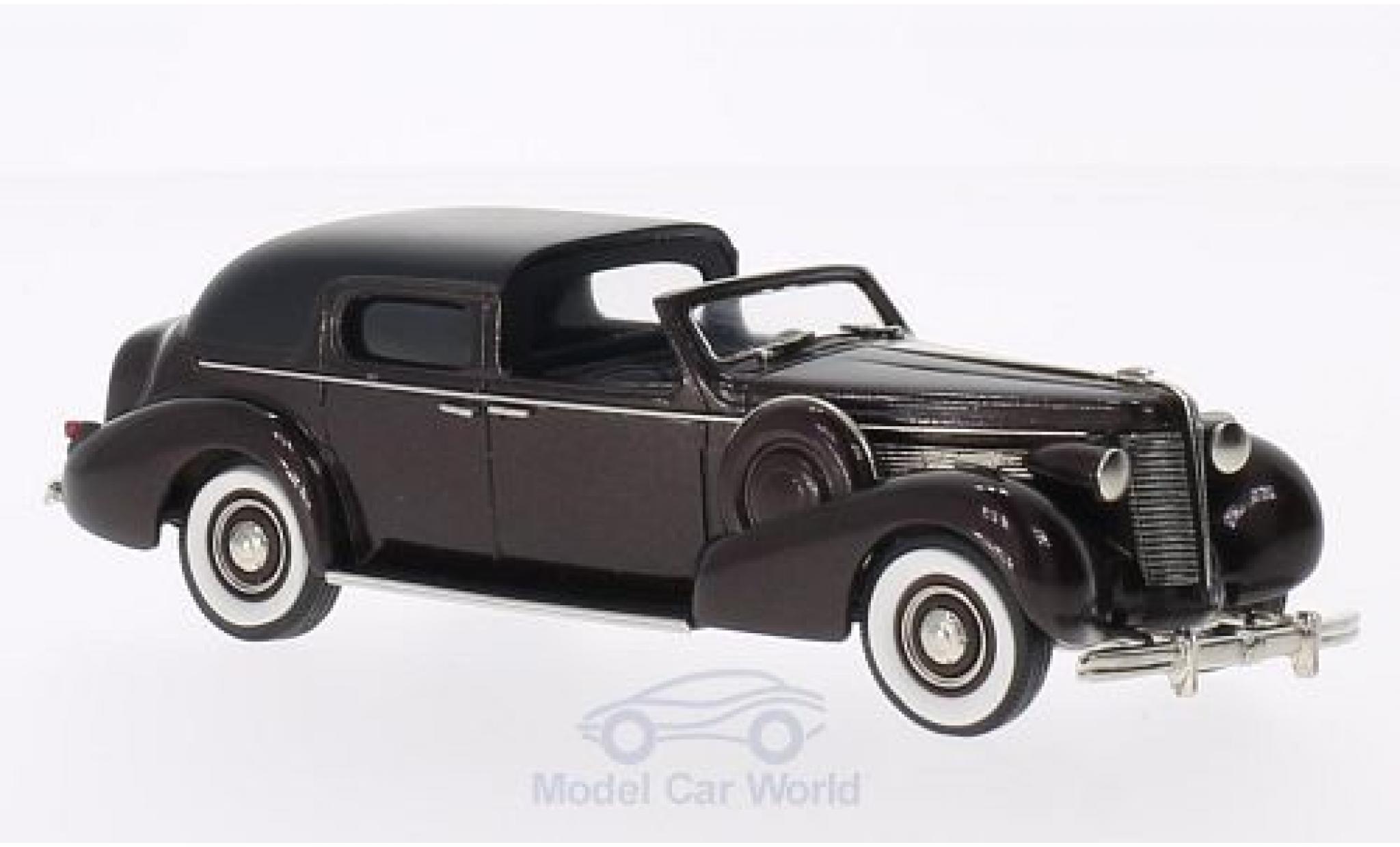 Buick Limited 1/43 Brooklin Town Car by Derham metallic brown/black 1938 diecast model cars