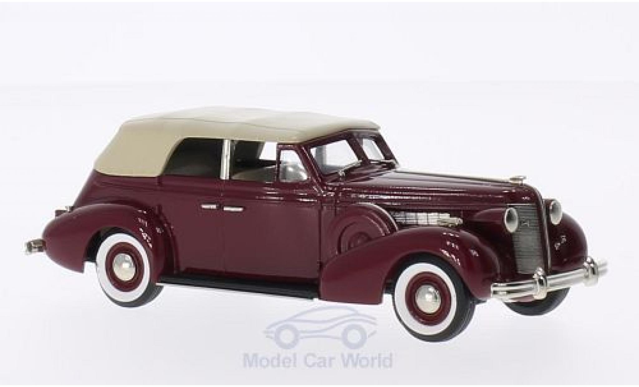 Buick Special 1/43 Brooklin 5-Passenger Convertible Phaeton red/beige 1937 diecast model cars