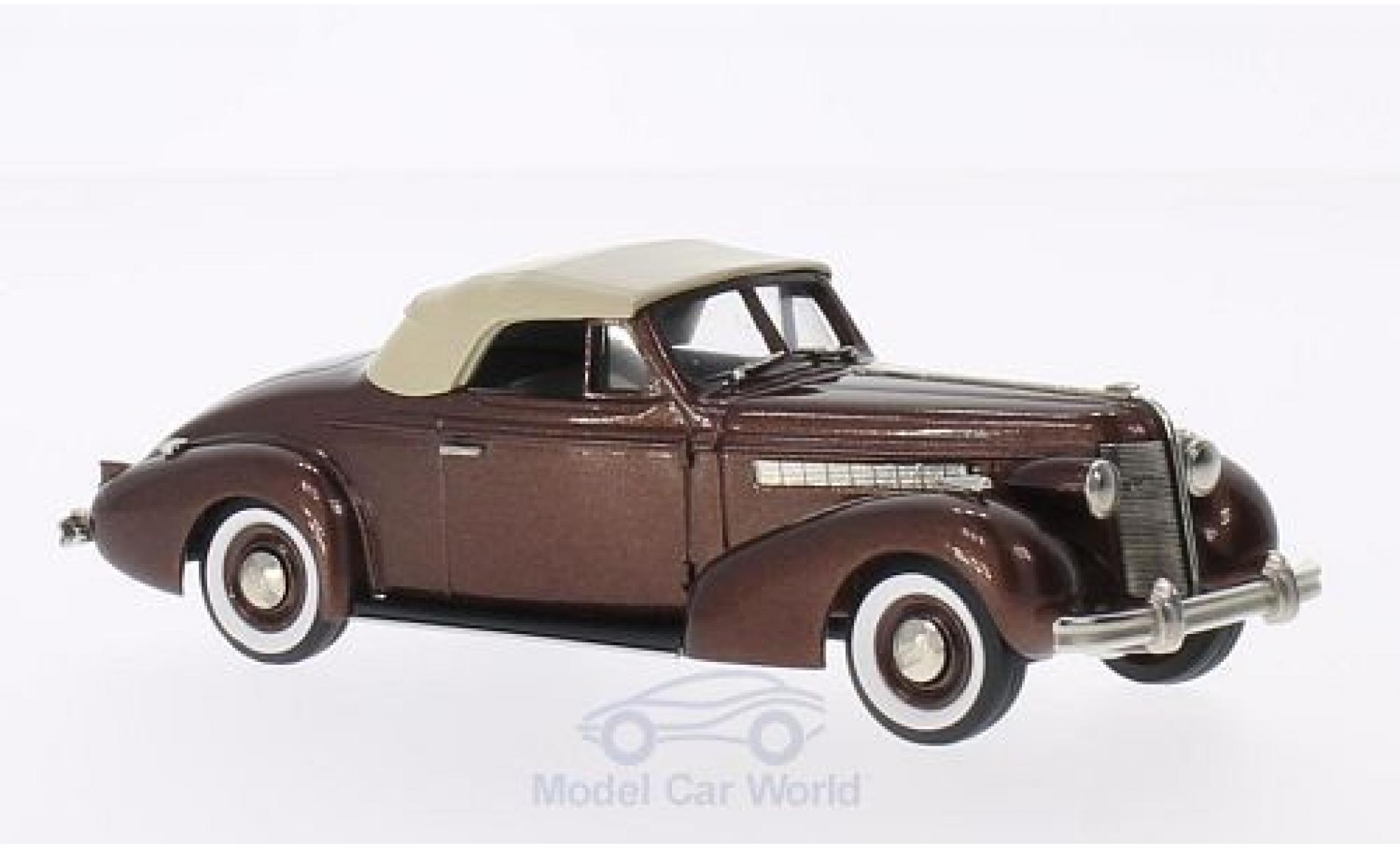 Buick Special 1/43 Brooklin Convertible Coupe M46-C metallic brown/brown 1937 diecast model cars