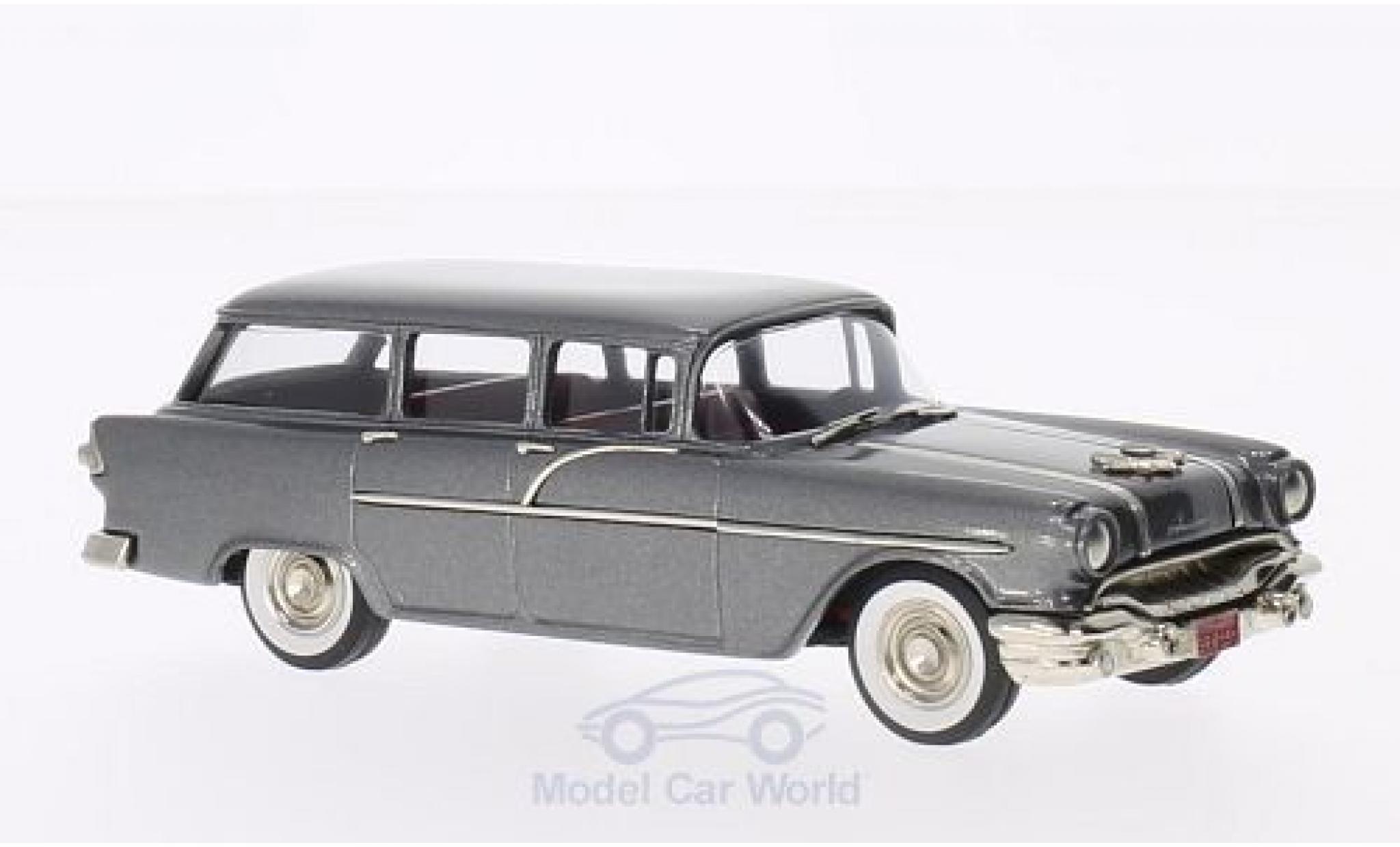 Pontiac Chieftain 1/43 Brooklin 860 Station Wagon metallic grey 1956 diecast model cars