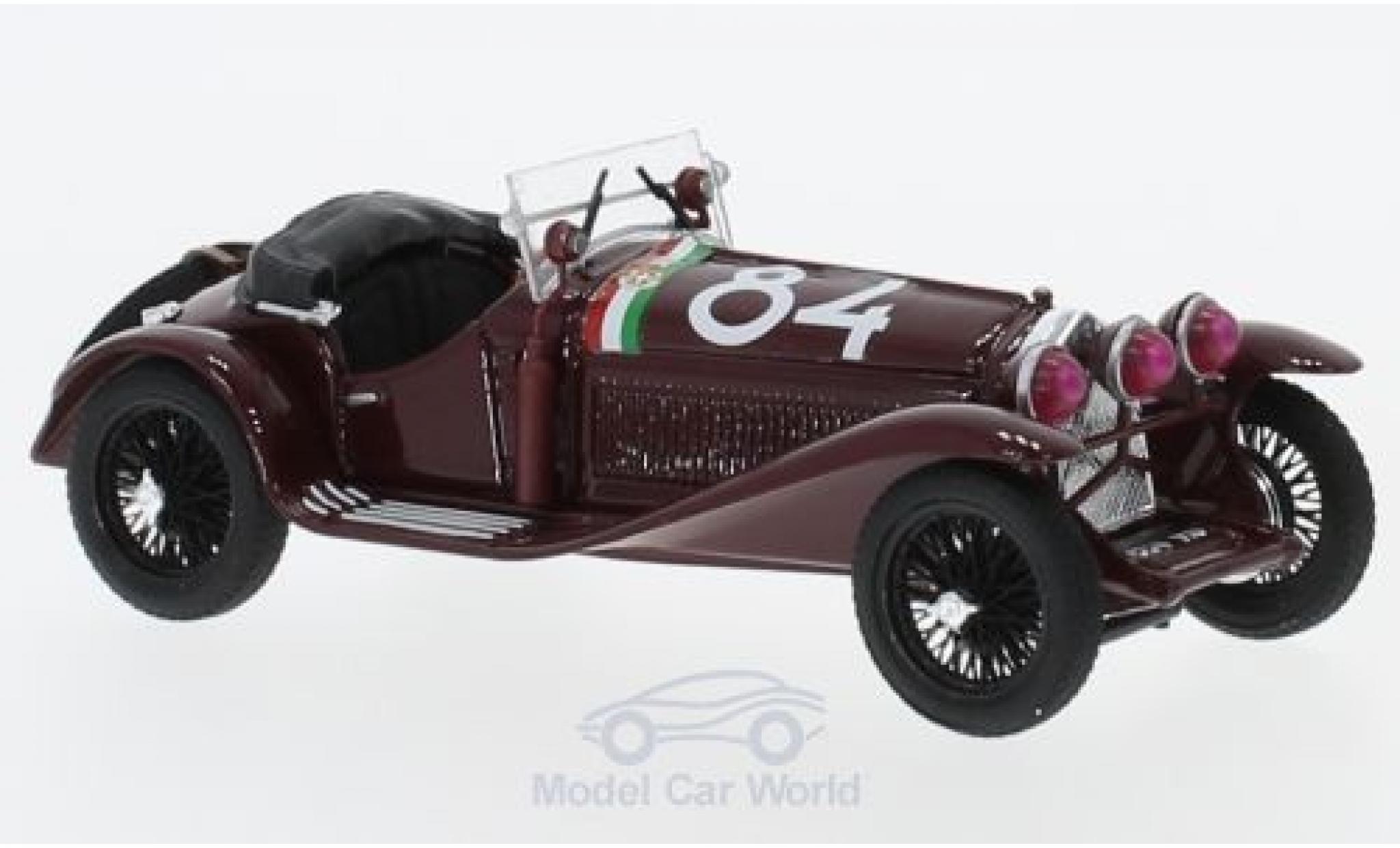 Alfa Romeo 1750 1/43 Brumm GS RHD No.84 Mille Miglia 1930 T. Nuvolari/G-B.Guidotti diecast model cars