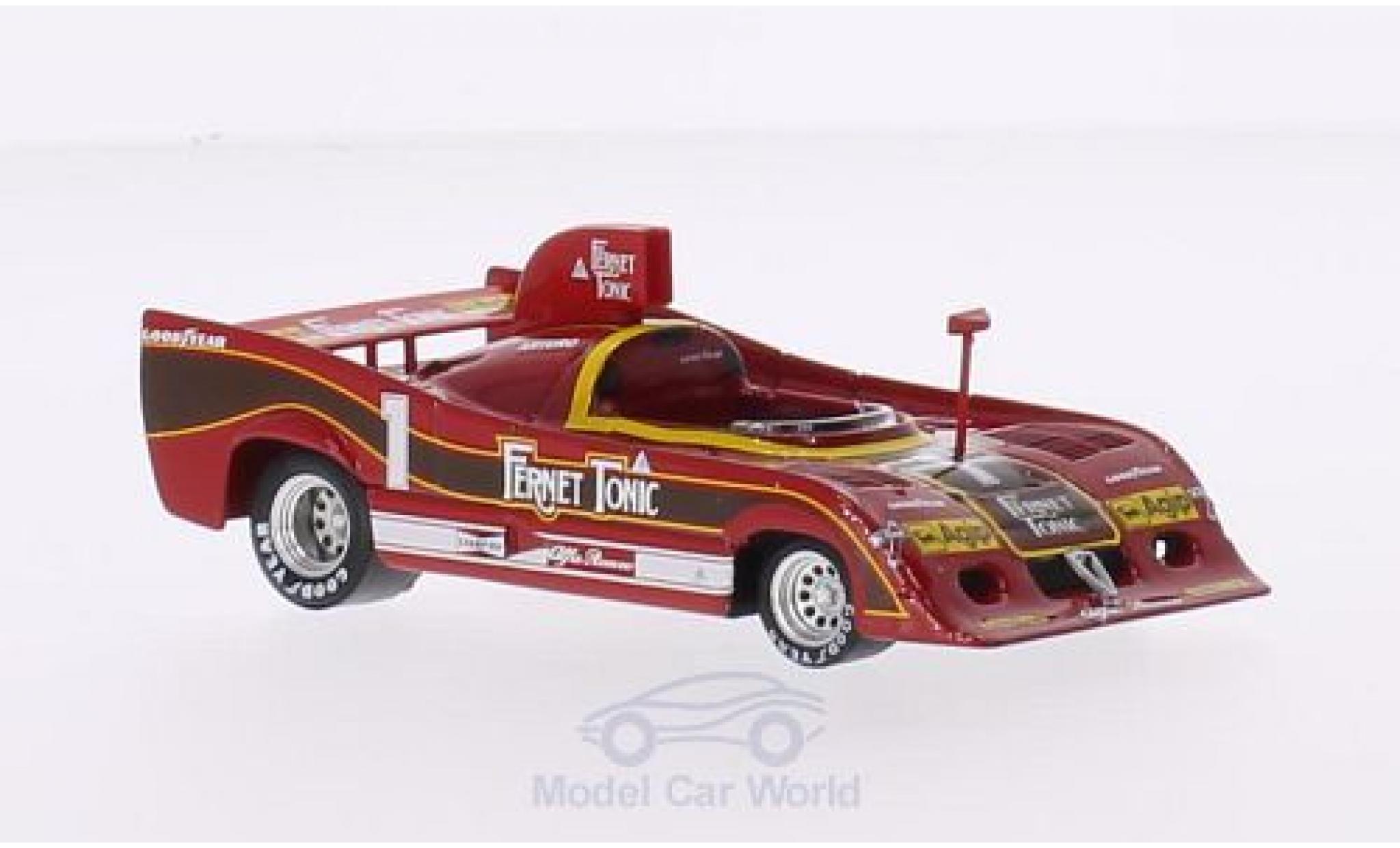 Alfa Romeo 33 1/43 Brumm SC 12 No.1 Targa Florio 1977 A.Merzario diecast model cars