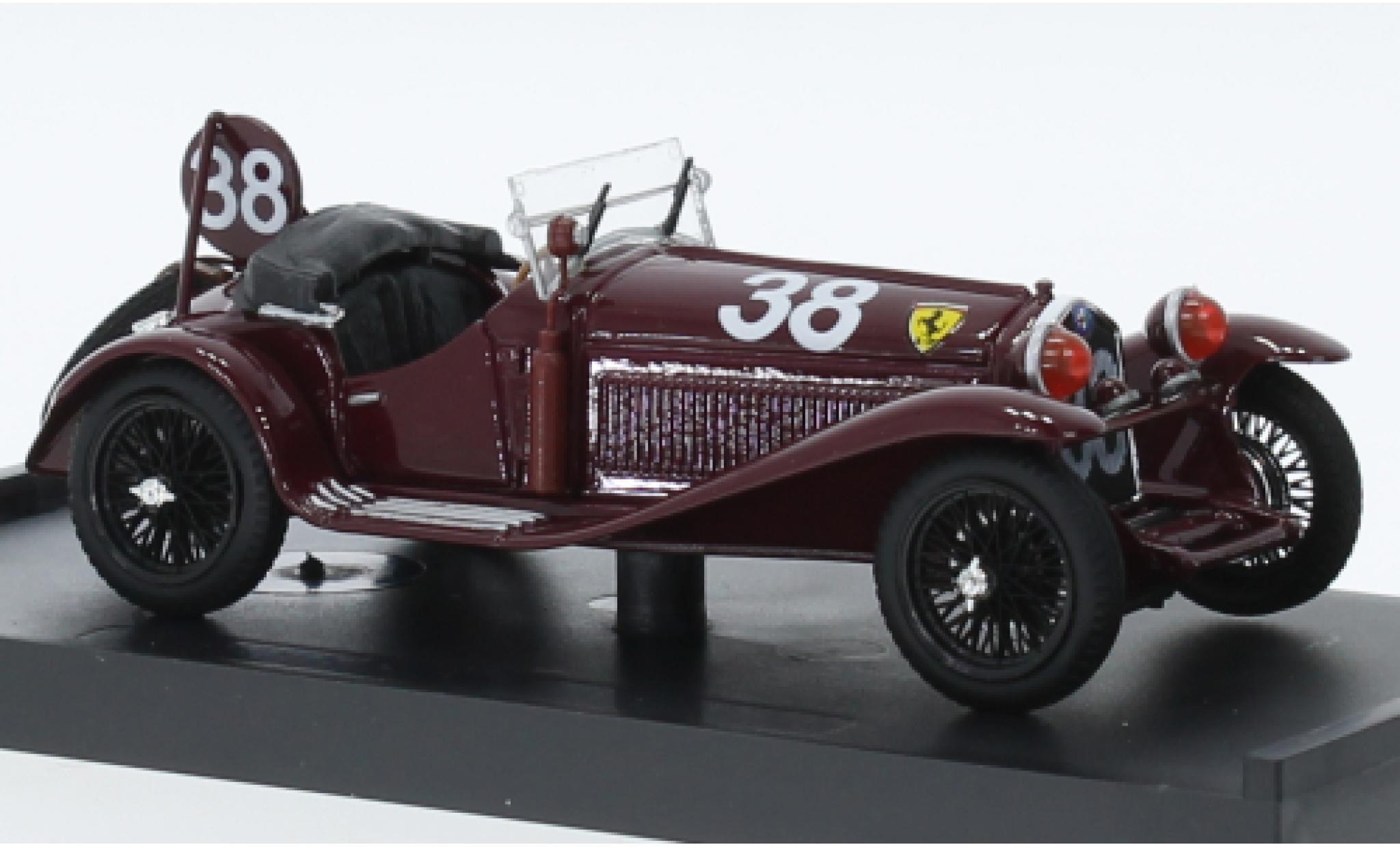 Alfa Romeo 8C 1/43 Brumm 2300 RHD No.38 Scuderia Ferrari 24h Spa 1932 diecast model cars