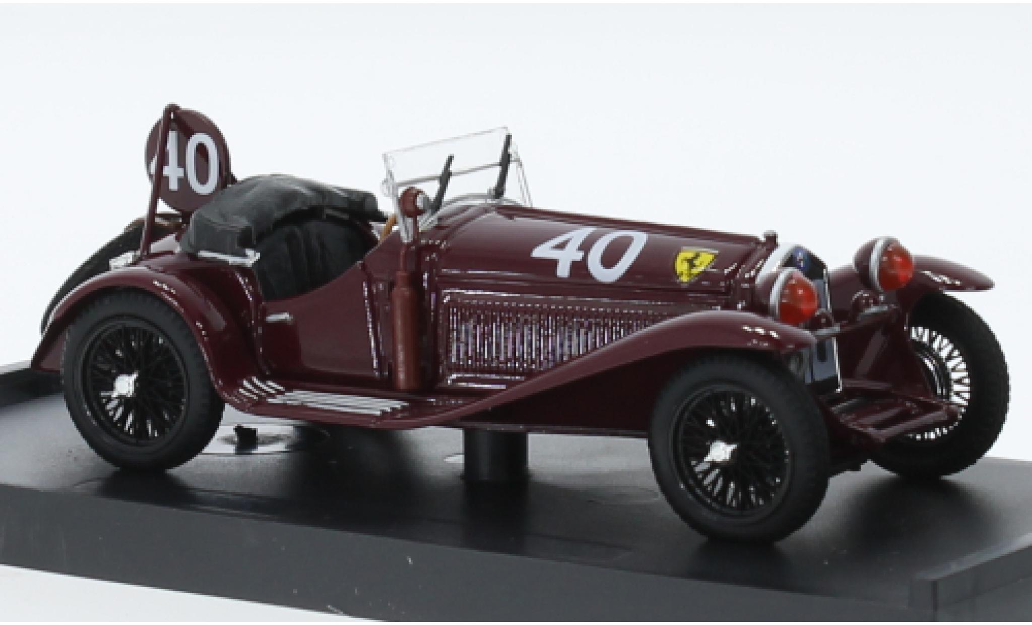 Alfa Romeo 8C 1/43 Brumm 2300 RHD No.40 Scuderia Ferrari 24h Spa 1932 diecast model cars
