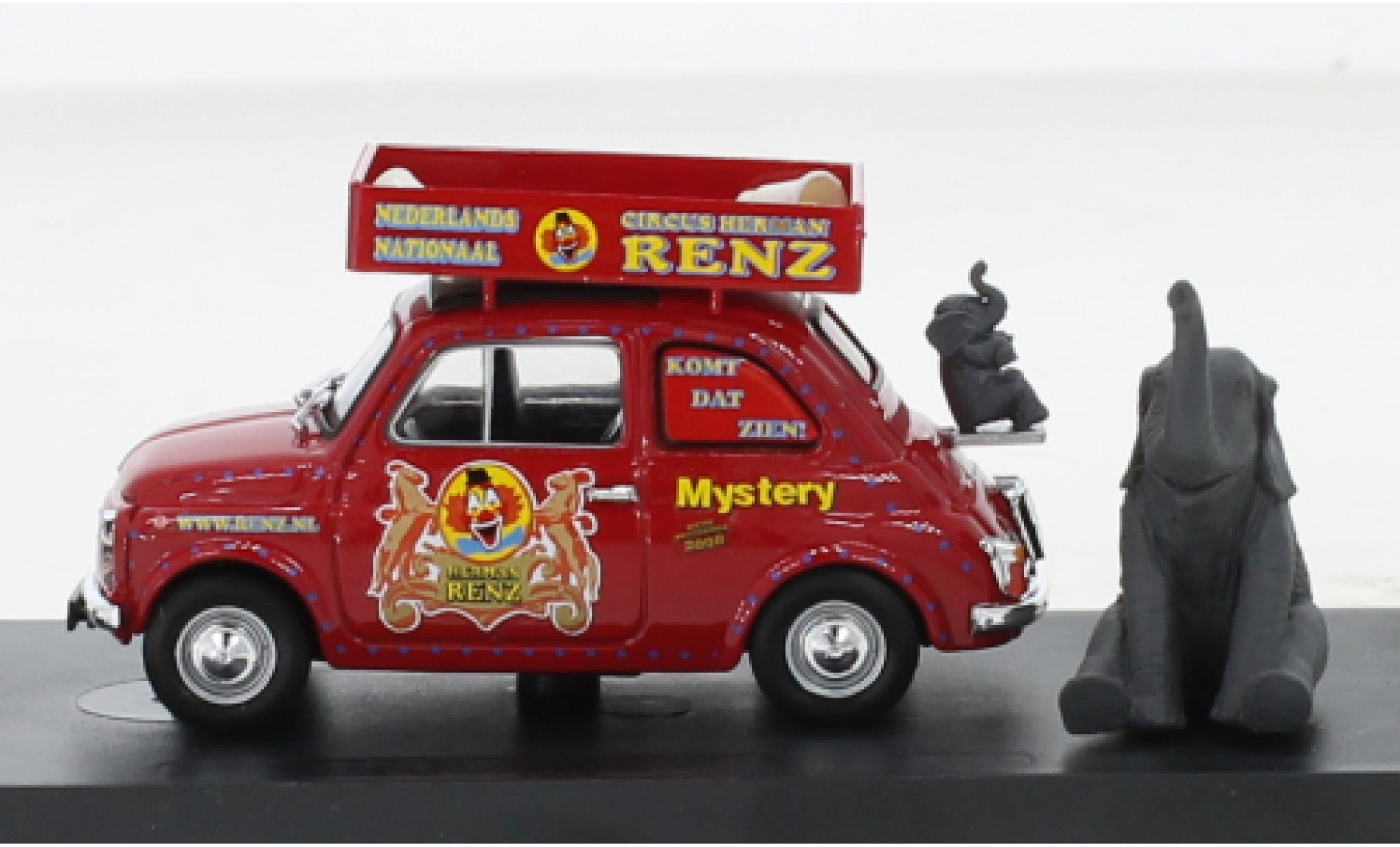 Fiat 500 1/43 Brumm R Circque Renz (NL) 1972 diecast model cars