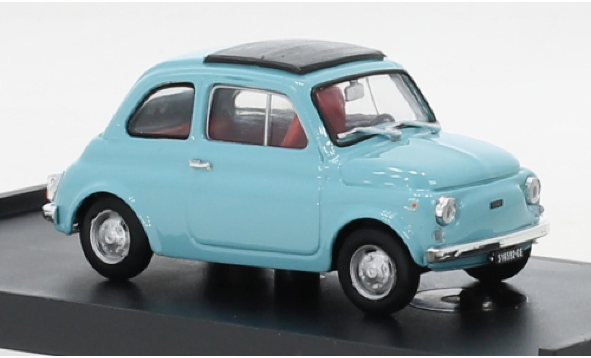 Fiat 500 1/43 Brumm R turquoise clair 1972 diecast model cars