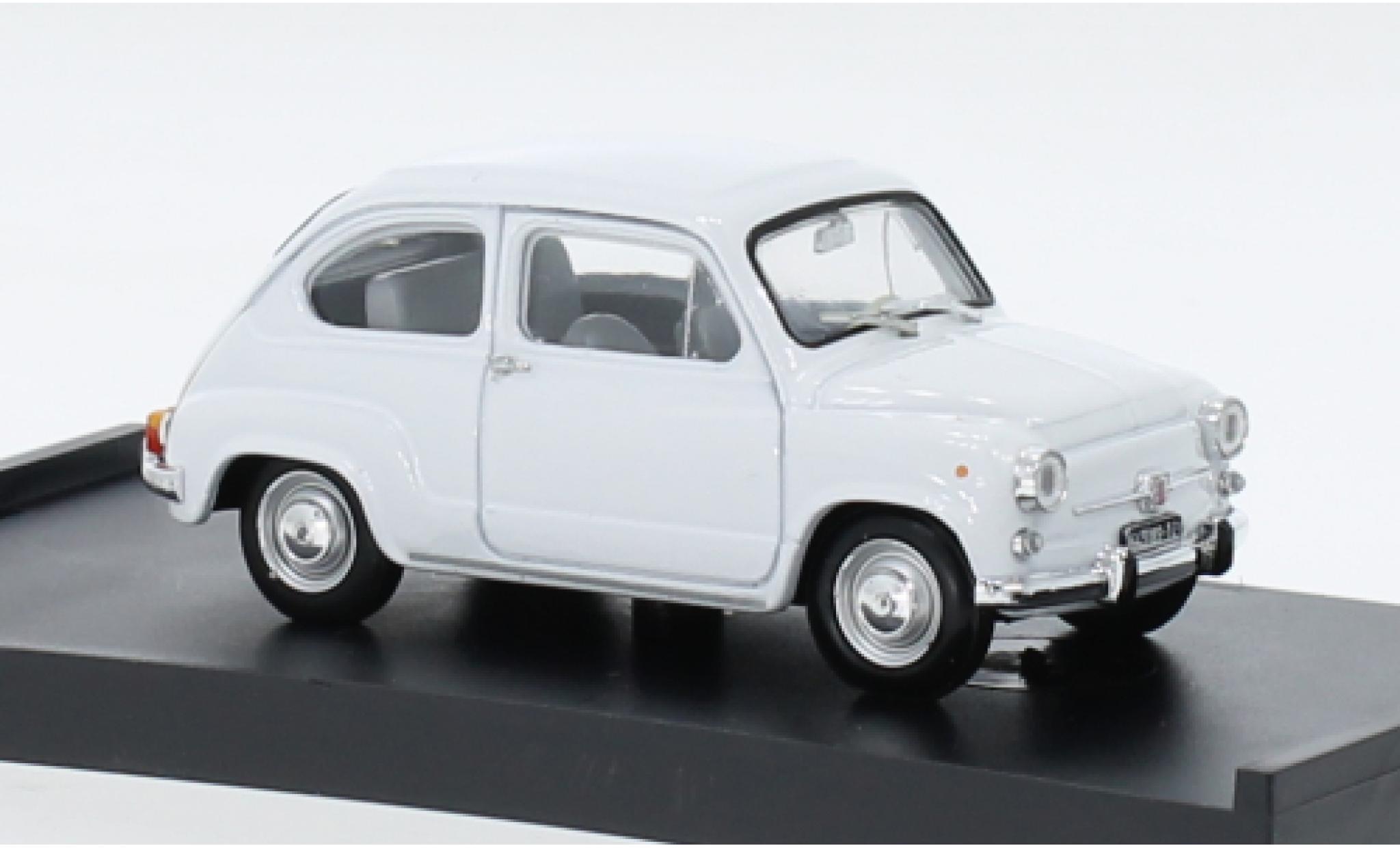 Fiat 600 1/43 Brumm D Berlina Fanaloni white 1965 diecast model cars