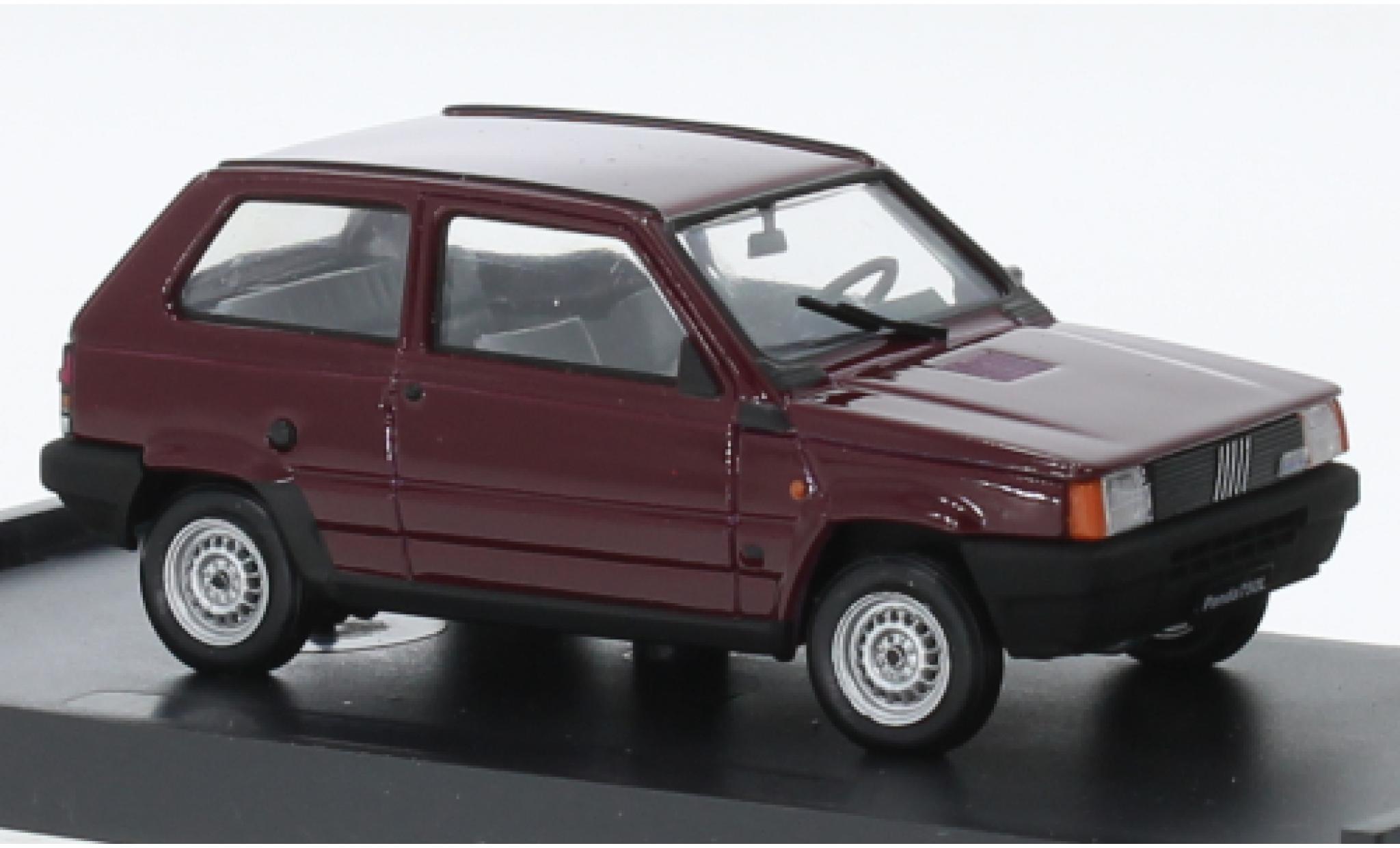 Fiat Panda 1/43 Brumm 750L Supernova red fonc&eacute; 1986 diecast model cars