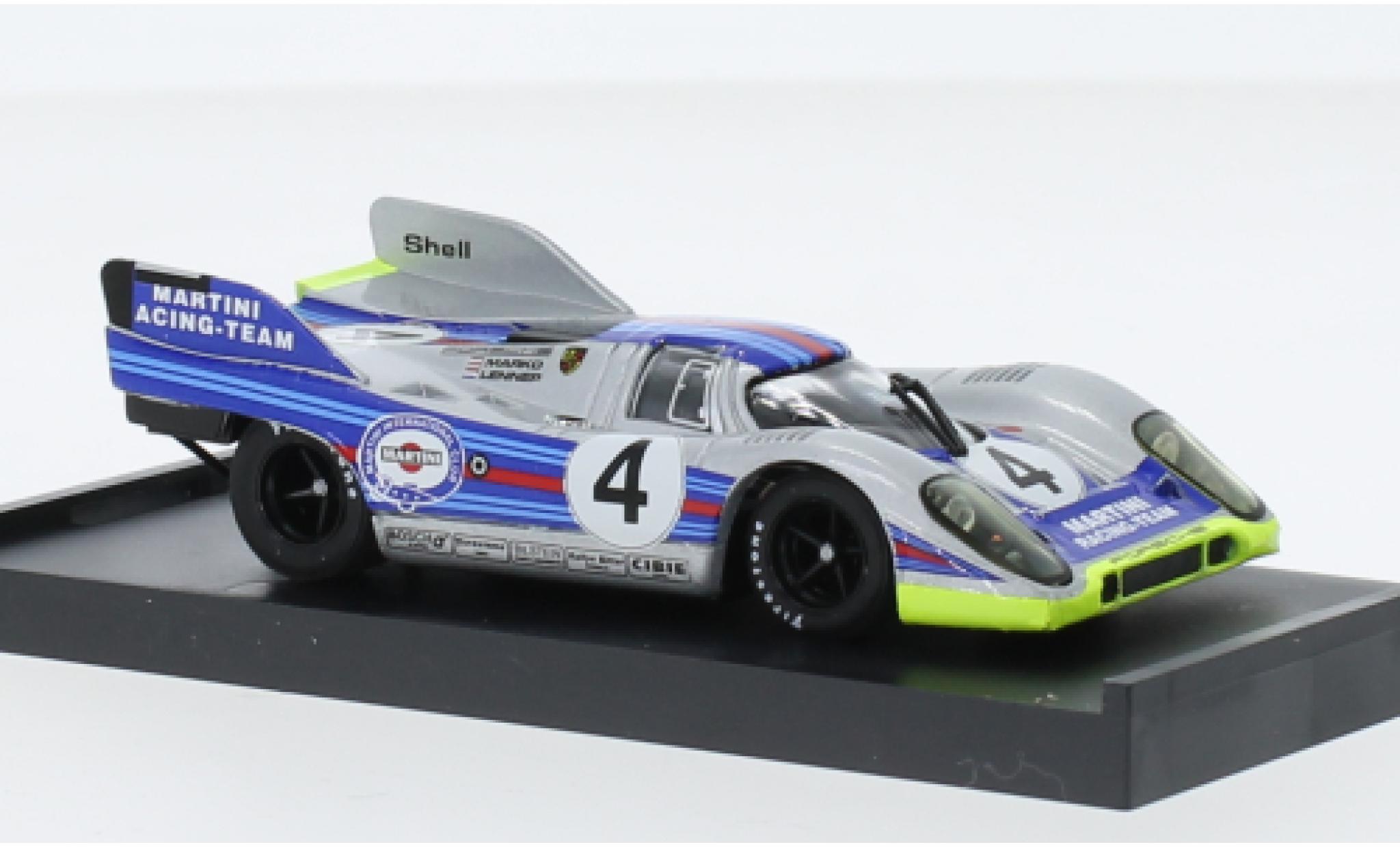 Porsche 917 1971 1/43 Brumm K No.4 Martini Racing Team Martini 1000km Monza diecast model cars