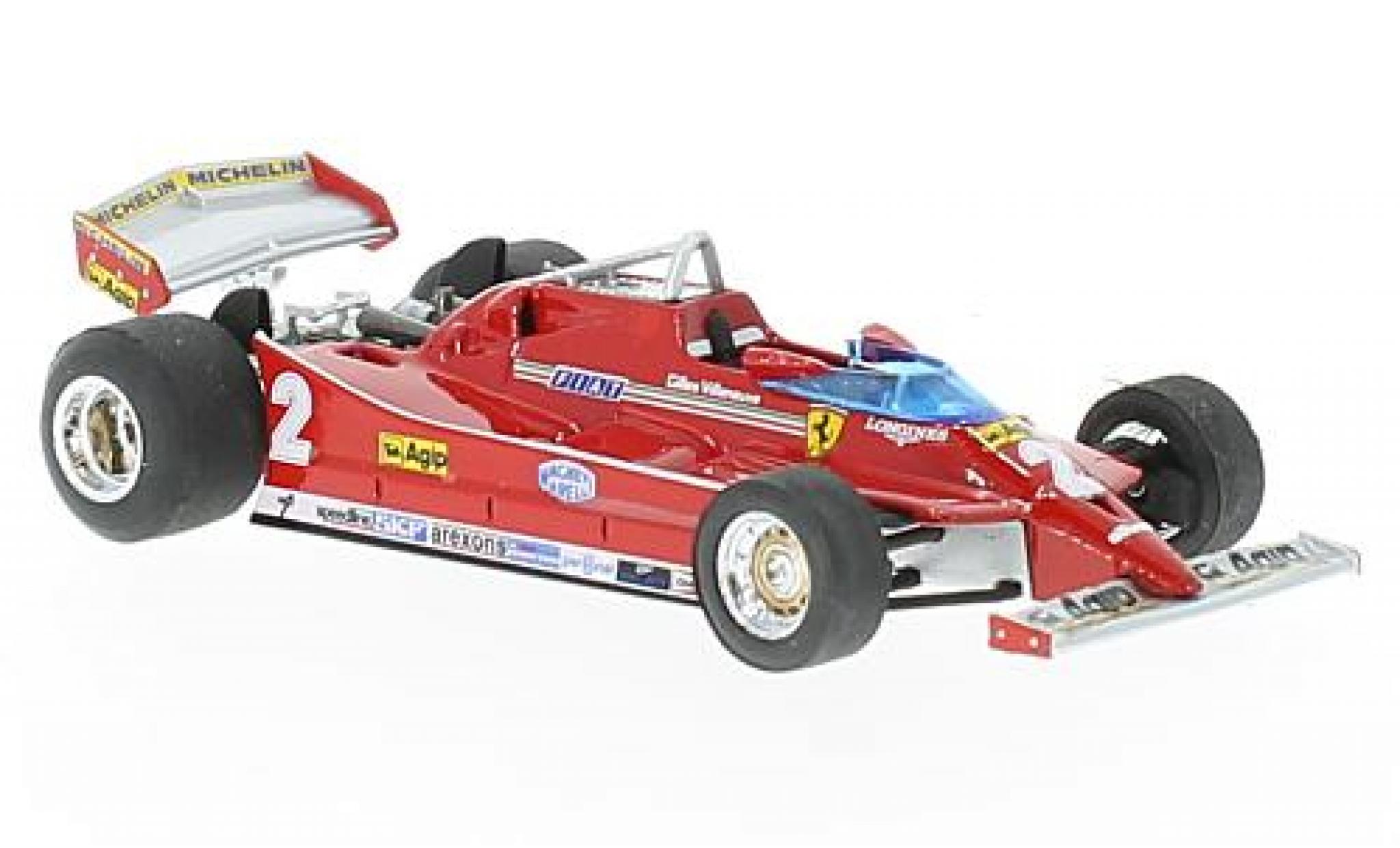 Ferrari 126 1/43 Brumm C turbo No.2 Formel 1 GP Italien 1980 G.Villeneuve diecast model cars