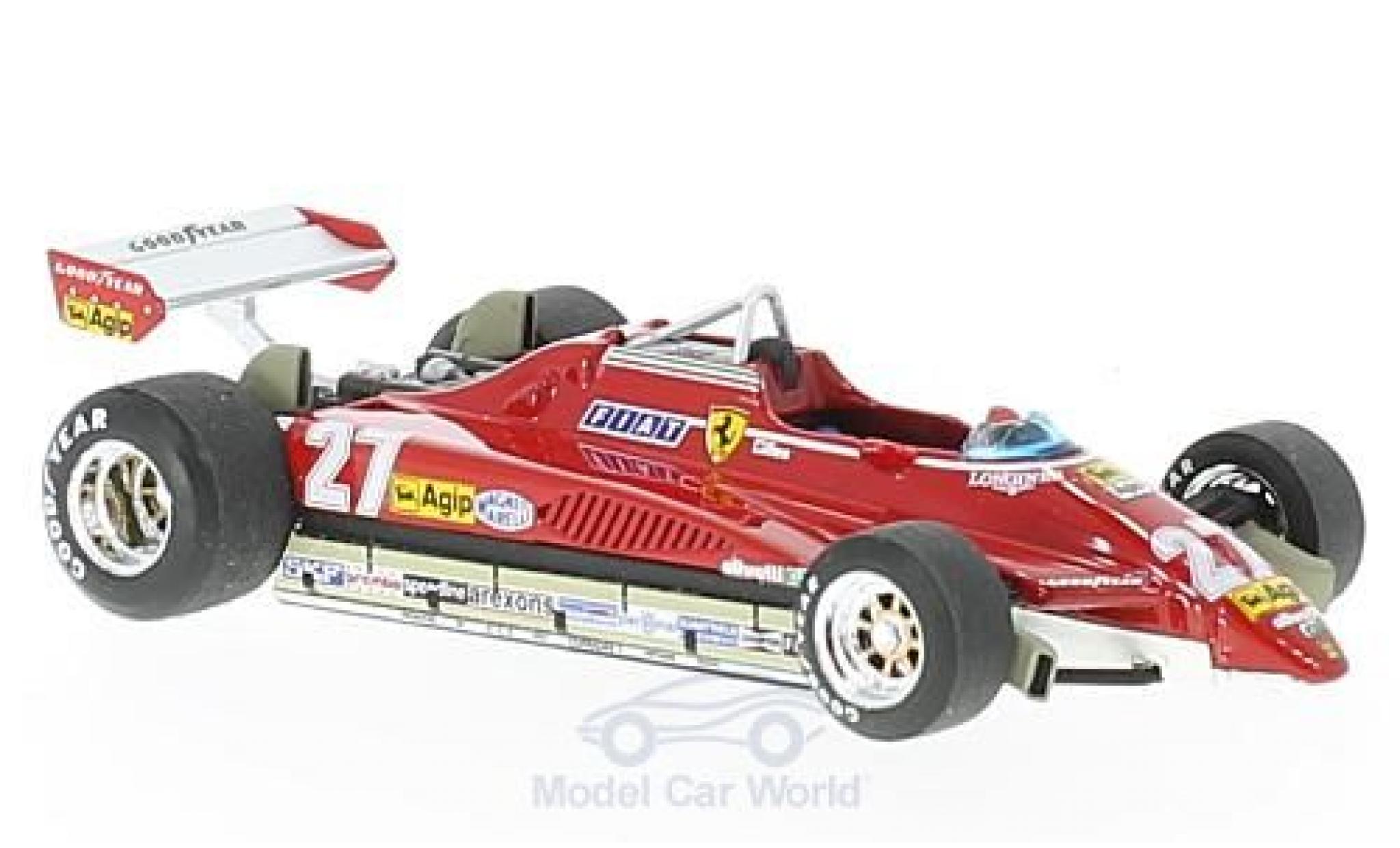 Ferrari 126 1982 1/43 Brumm C2 turbo No.27 Formel 1 GP Brasilien 1982 G.Villeneuve diecast model cars