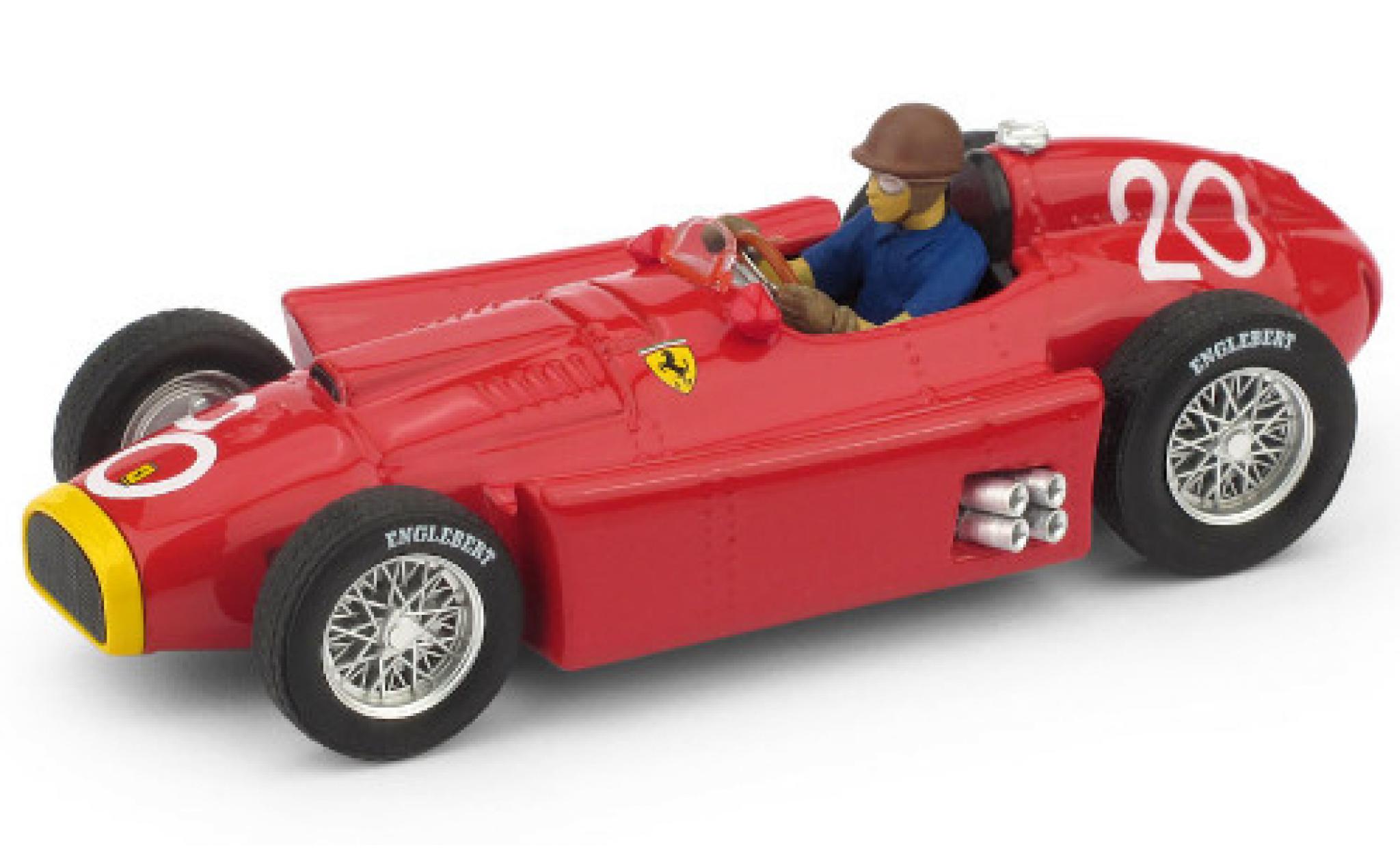 Ferrari D50 1/43 Brumm No.20 Formel 1 GP Monte Carlo 1956 avec figurine de conducteur J.M.Fangio diecast model cars