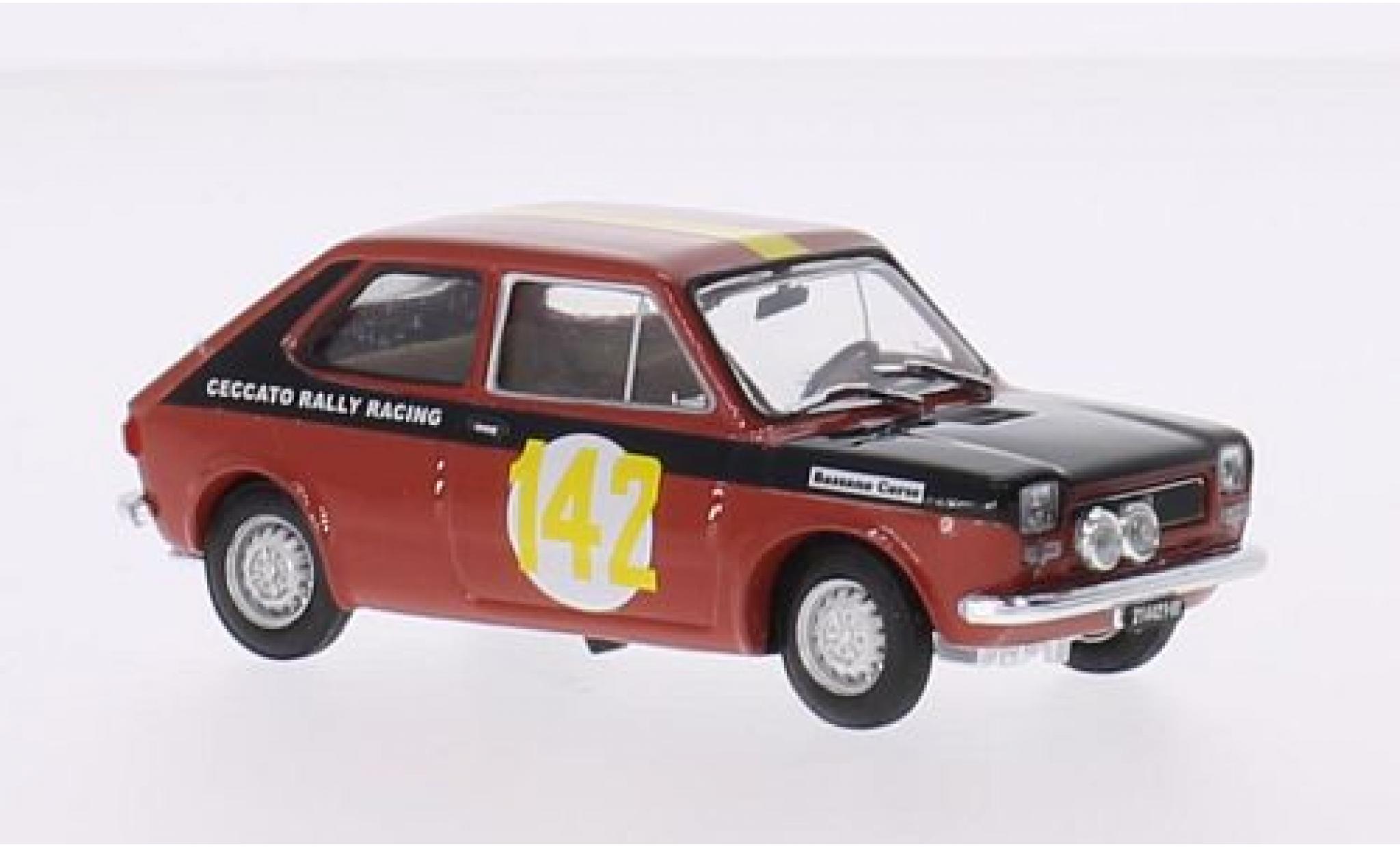 Fiat 127 1/43 Brumm No.142 Ceccato Rally Racing Rally 2 Valli 1972 P.Ceccato diecast model cars