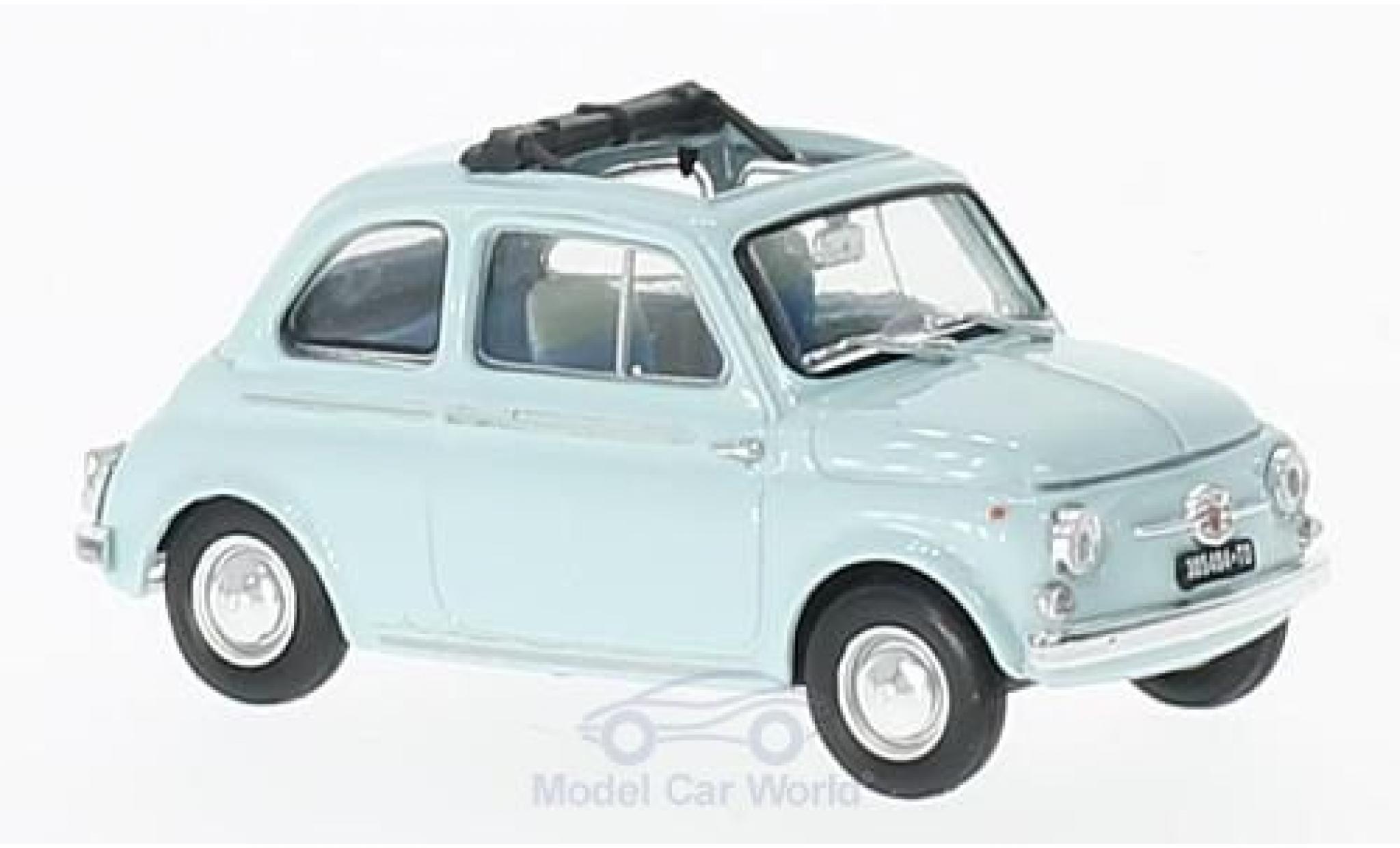 Fiat 500 1/43 Brumm D blue 1960 diecast model cars