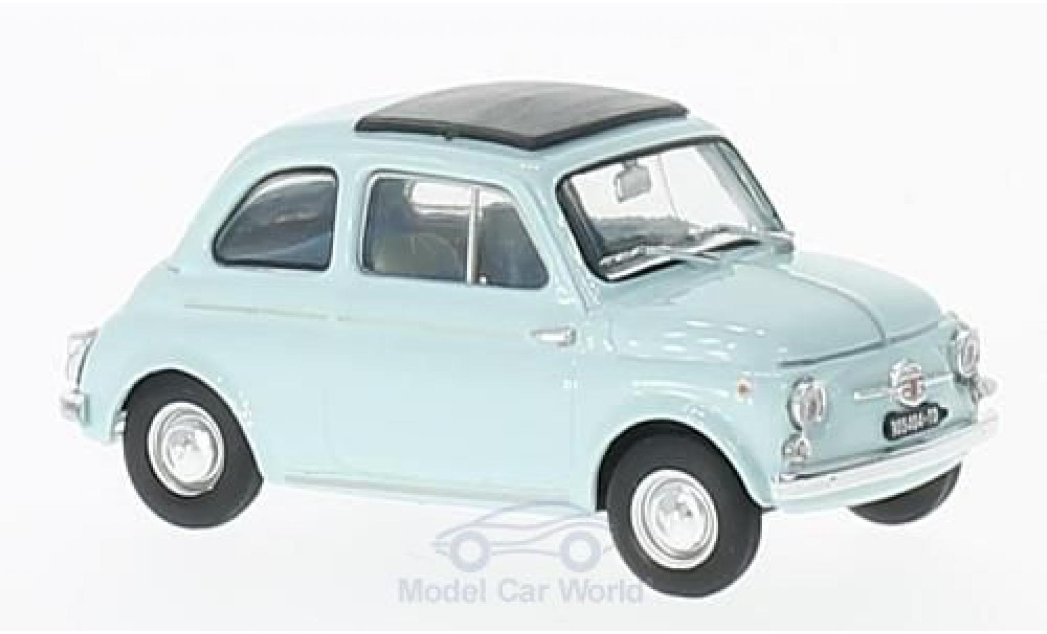 Fiat 500 1/43 Brumm D blue 1964 diecast model cars