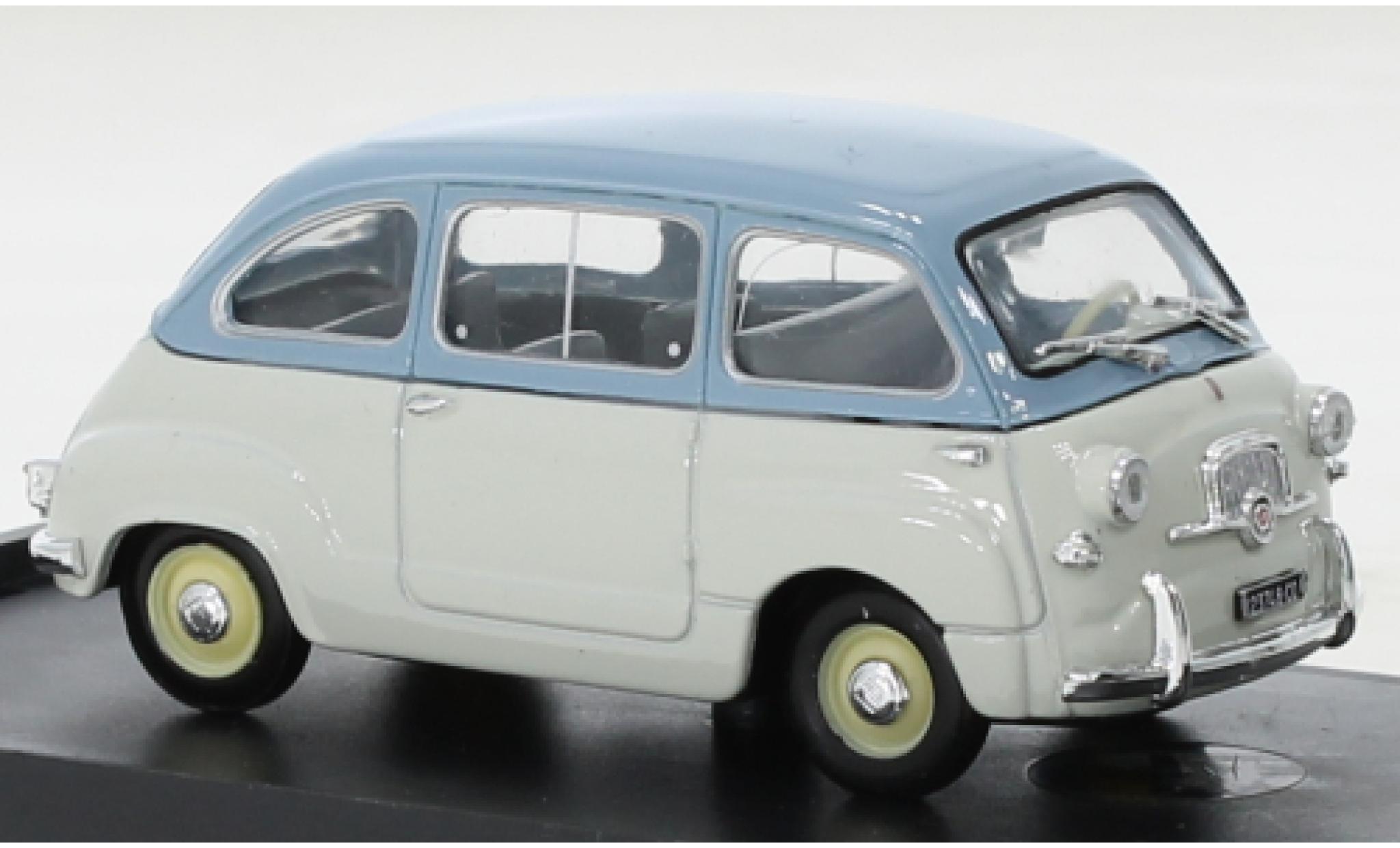 Fiat 600 1/43 Brumm Multipla Berlina Serie 1a grey/blue 1956 1:43 diecast model cars