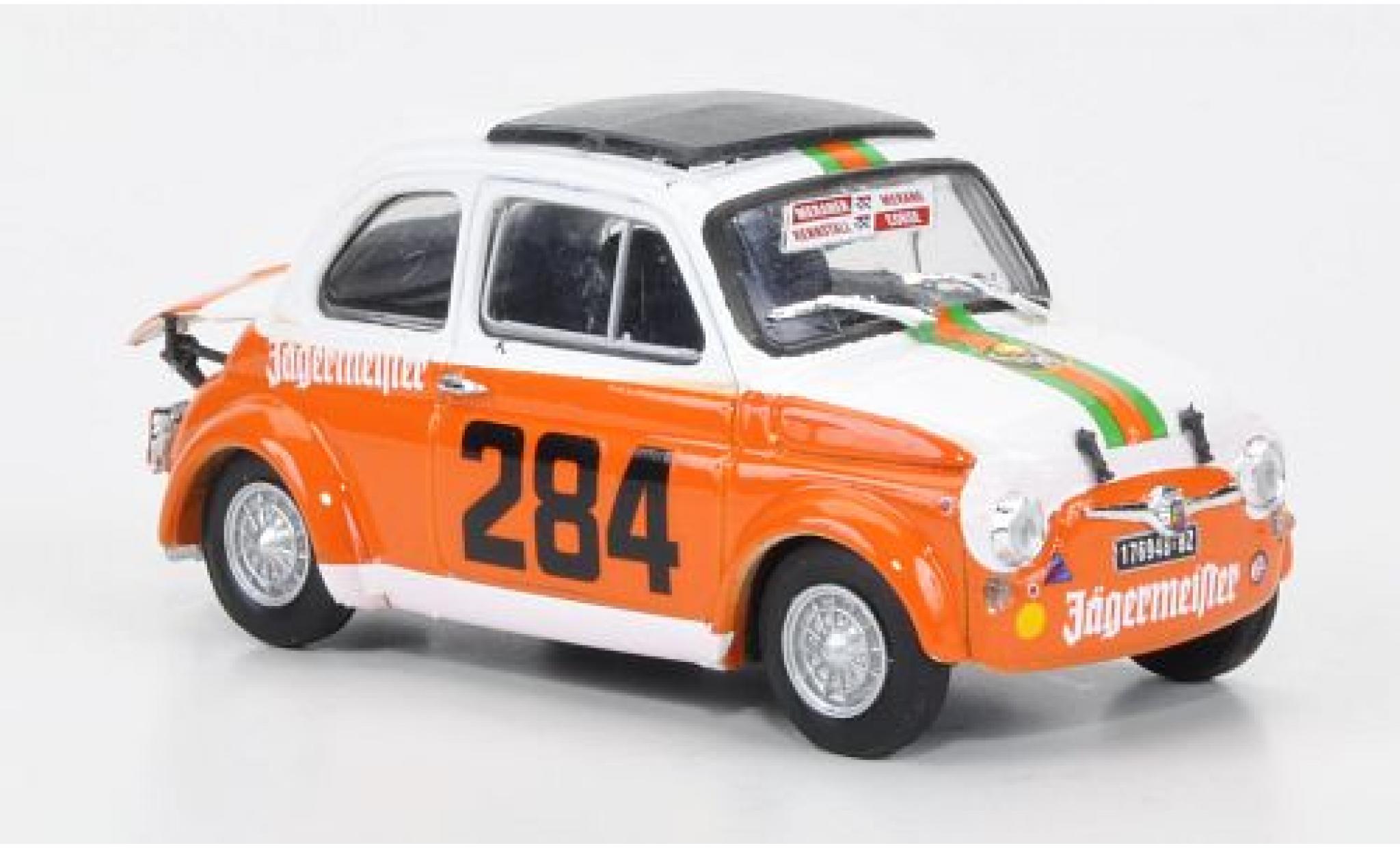 Fiat 695 1/43 Brumm SS Abarth No.284 Scuderia Merano Corse J&auml;germeister Maddalena 1973 R.Menapace diecast model cars
