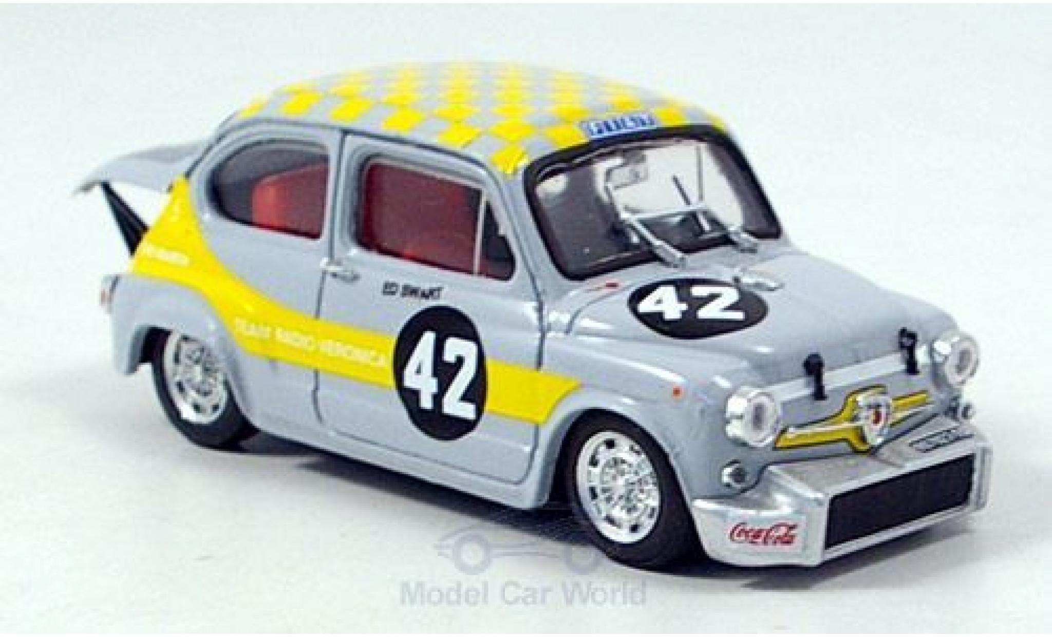 Fiat Abarth 1000 1/43 Brumm Berlina No.42 Team Radio Veronica Zandvoort Trophy 1969 E.Swart diecast model cars