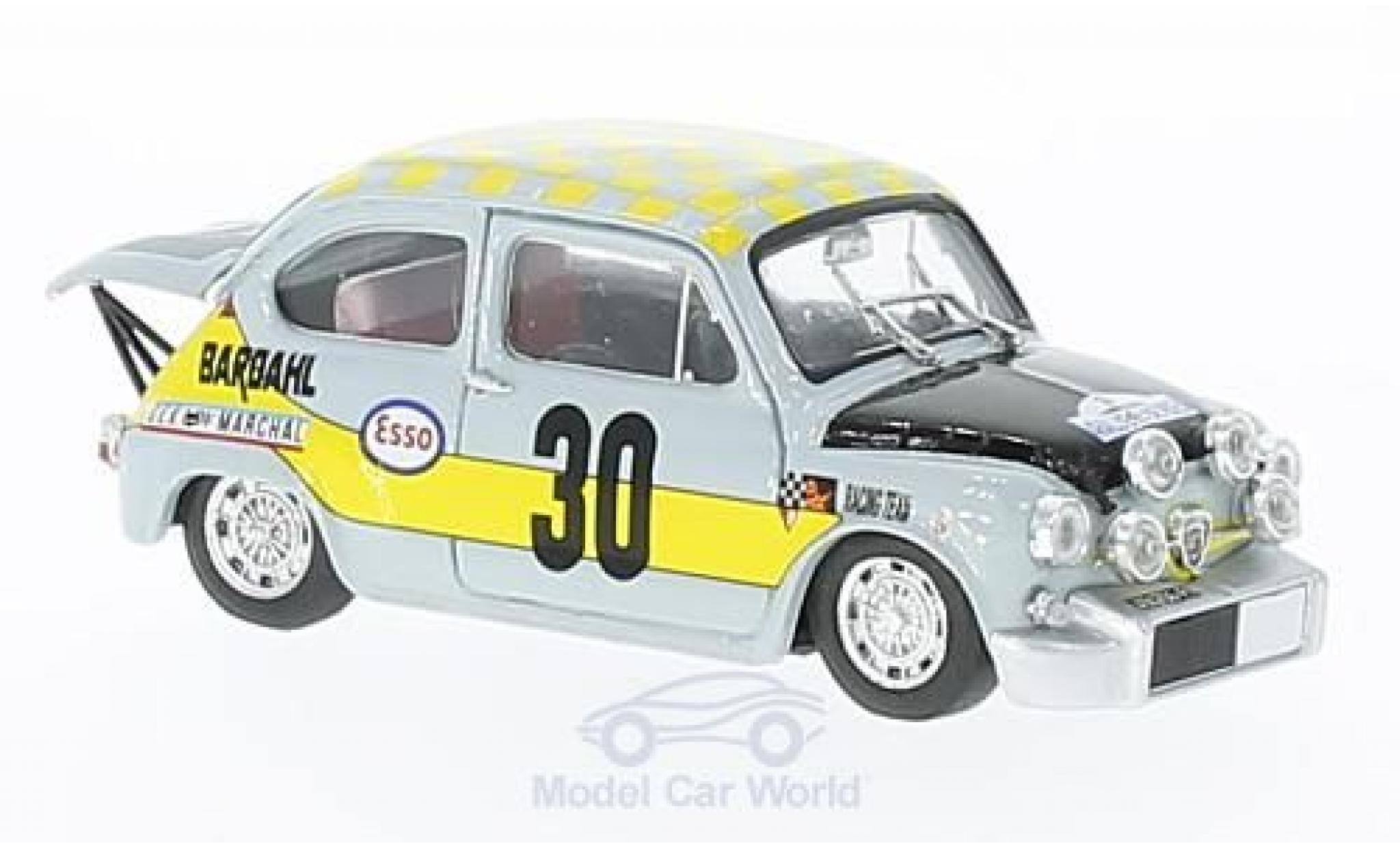 Fiat Abarth 1000 1/43 Brumm No.30 Scuderia Bardahl Rouen 1969 Ficol/Beurden diecast model cars