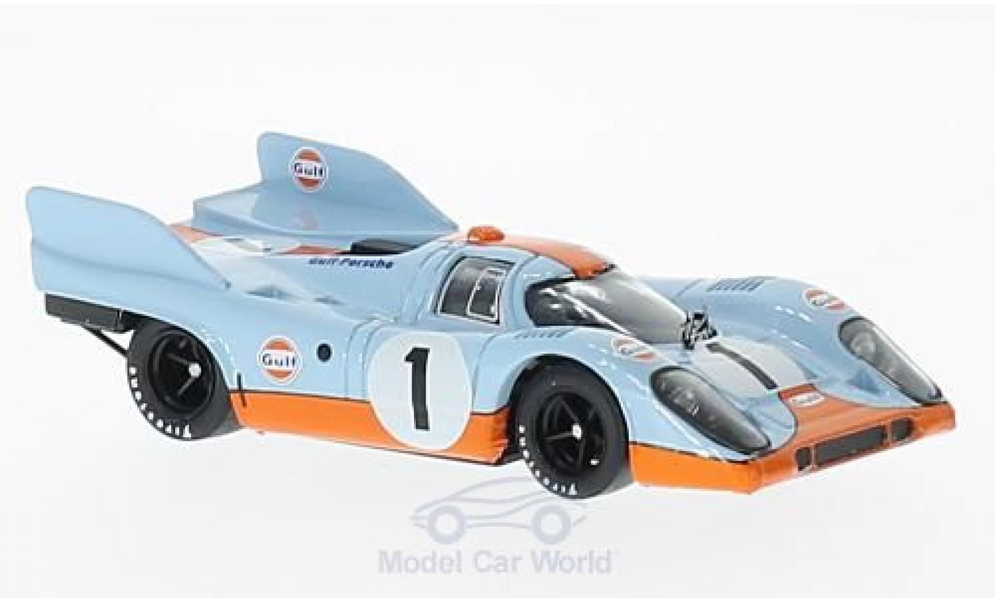 Porsche 917 1971 1/43 Brumm K No.1 Scuderia JWA-Gulf Gulf 1000km Monza 1971 J.Siffert/D.Bell diecast model cars
