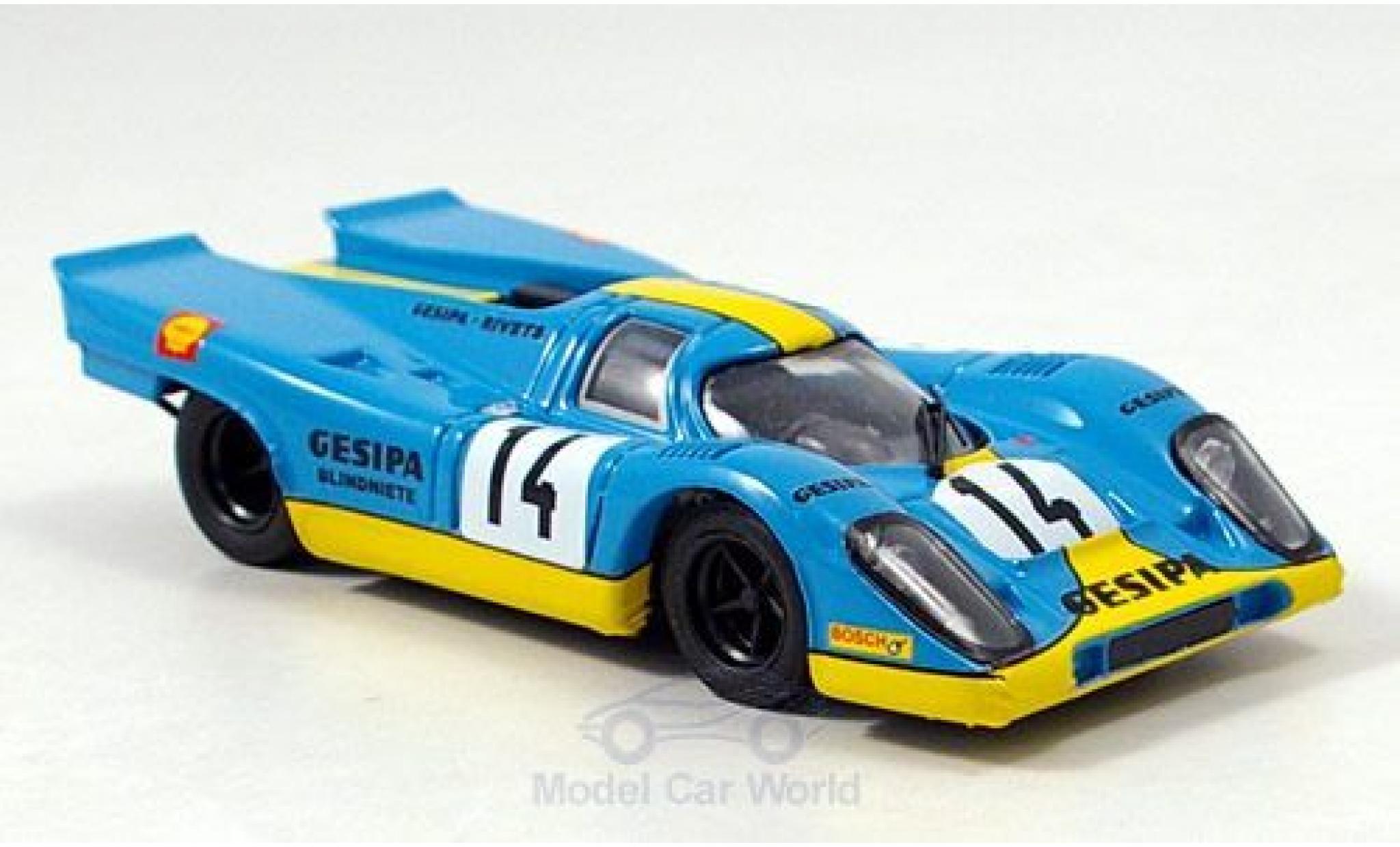 Porsche 917 1970 1/43 Brumm K No.14 Gesipa Racing Team 1000km Monza 1970 J.Neuhaus/R.Kelleners diecast model cars
