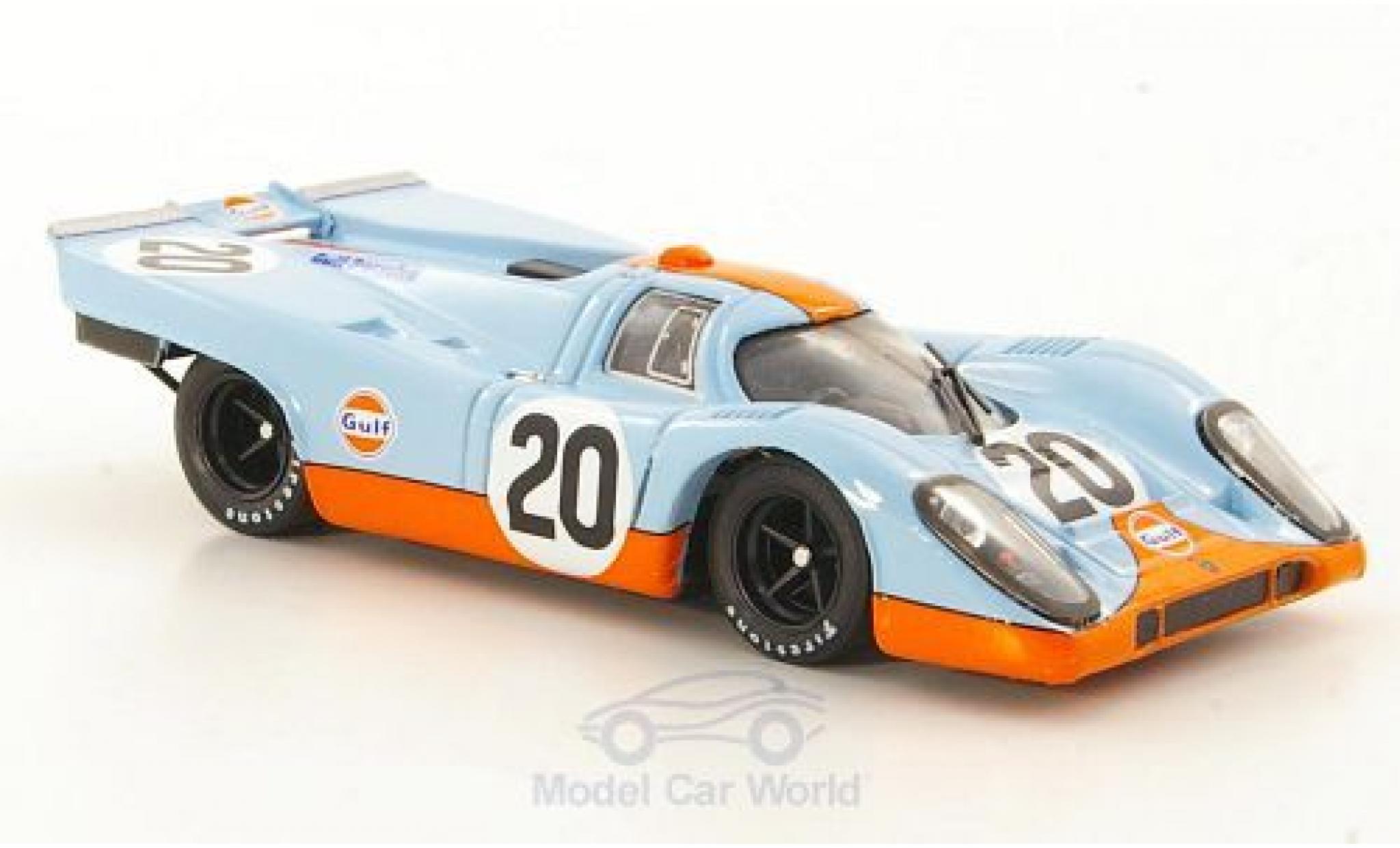 Porsche 917 1970 1/43 Brumm K No.20 JWA-Gulf Racing Team 24h Le Mans 1970 J.Siffert/B.Redman ohne Vitrine diecast model cars