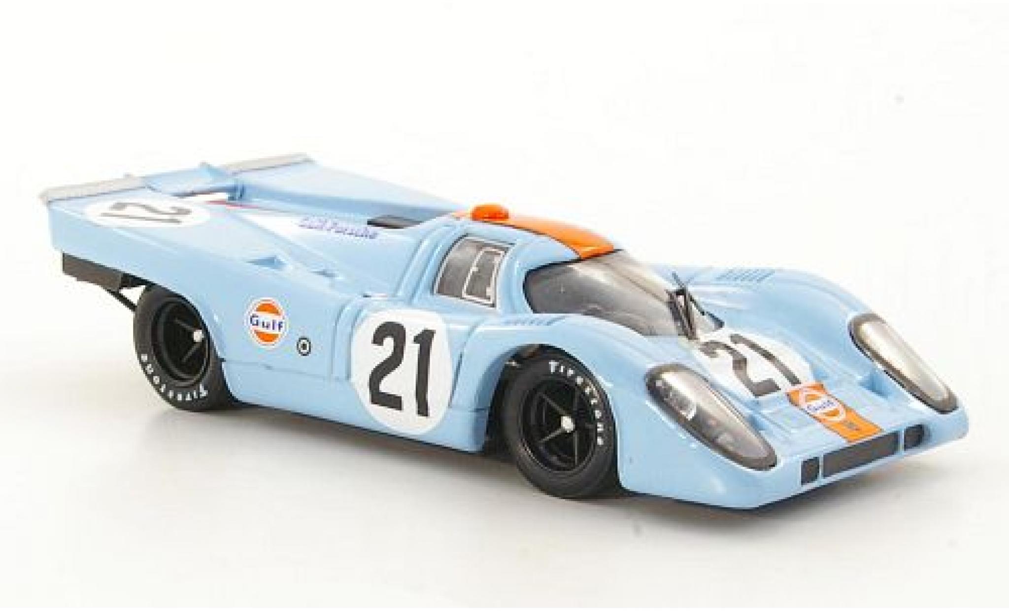Porsche 917 1970 1/43 Brumm K RHD No.21 JWA-Gulf Racing Team Gulf 24h Le Mans 1970 P.Rodriguez/L.Kinnunen diecast model cars