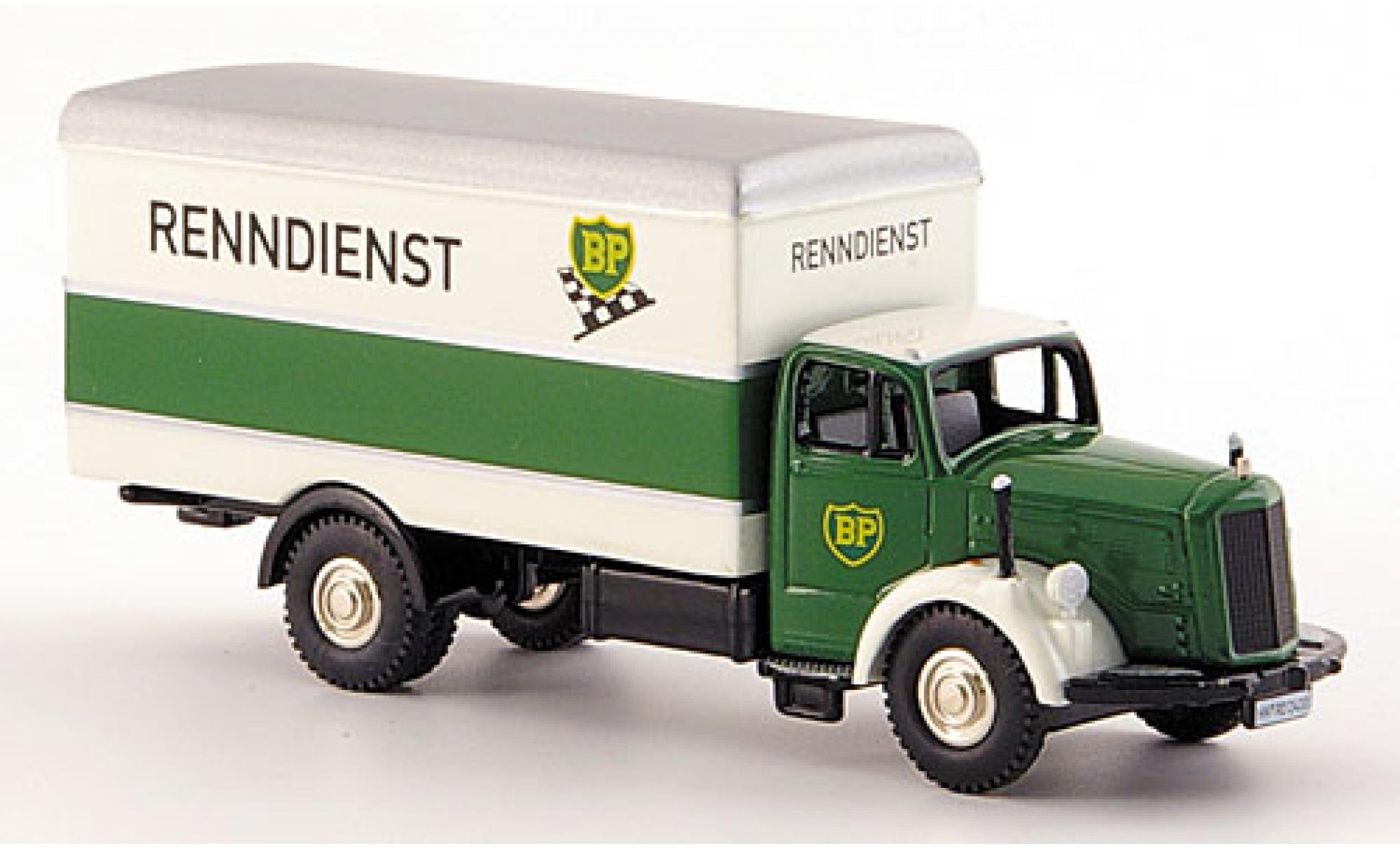 Mercedes L 6600 1/87 Bub BP-Renndienst wagon conteneur-Truck diecast model cars