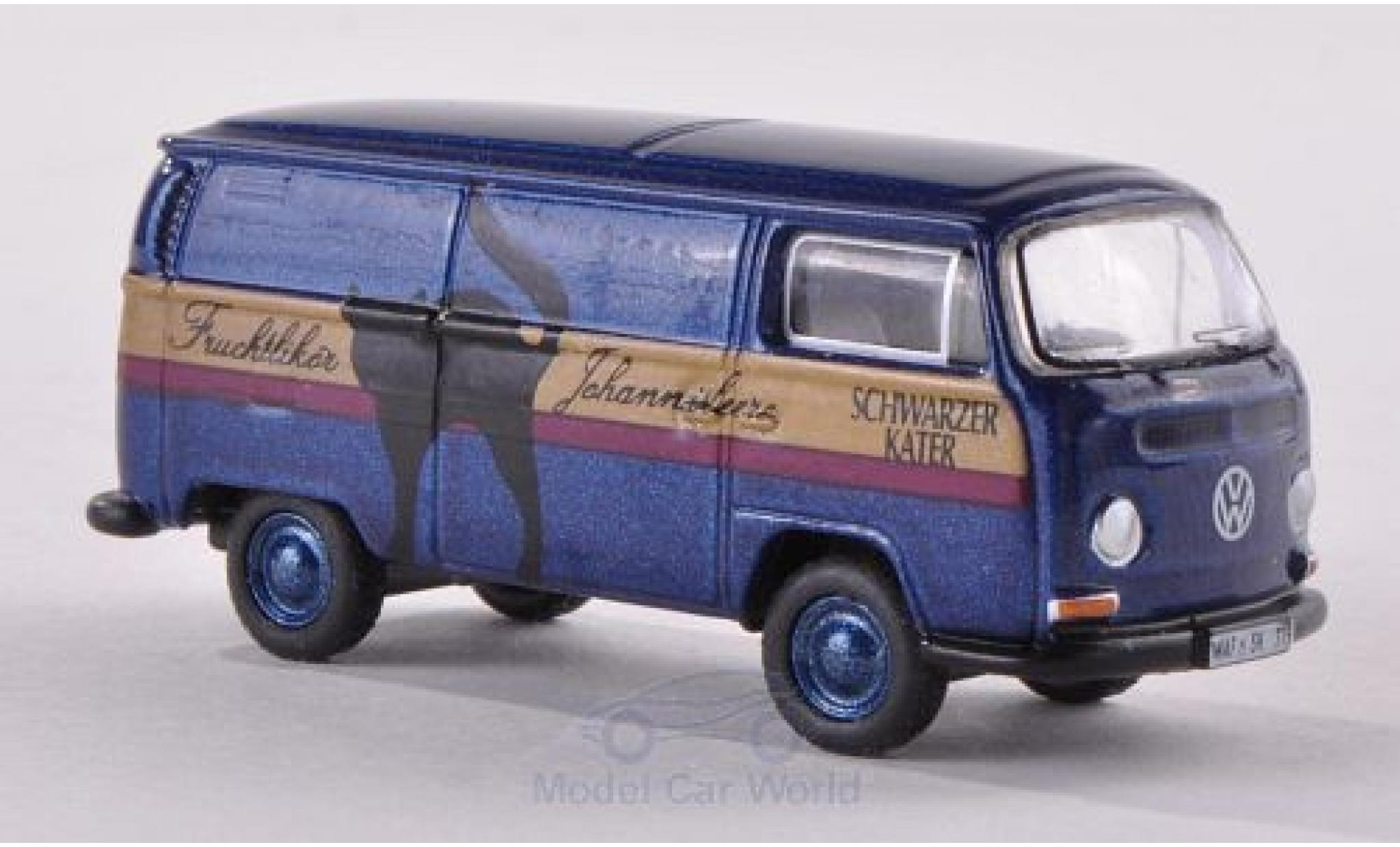 Volkswagen T2 A 1/87 Bub Schwarzer Kater Van diecast model cars