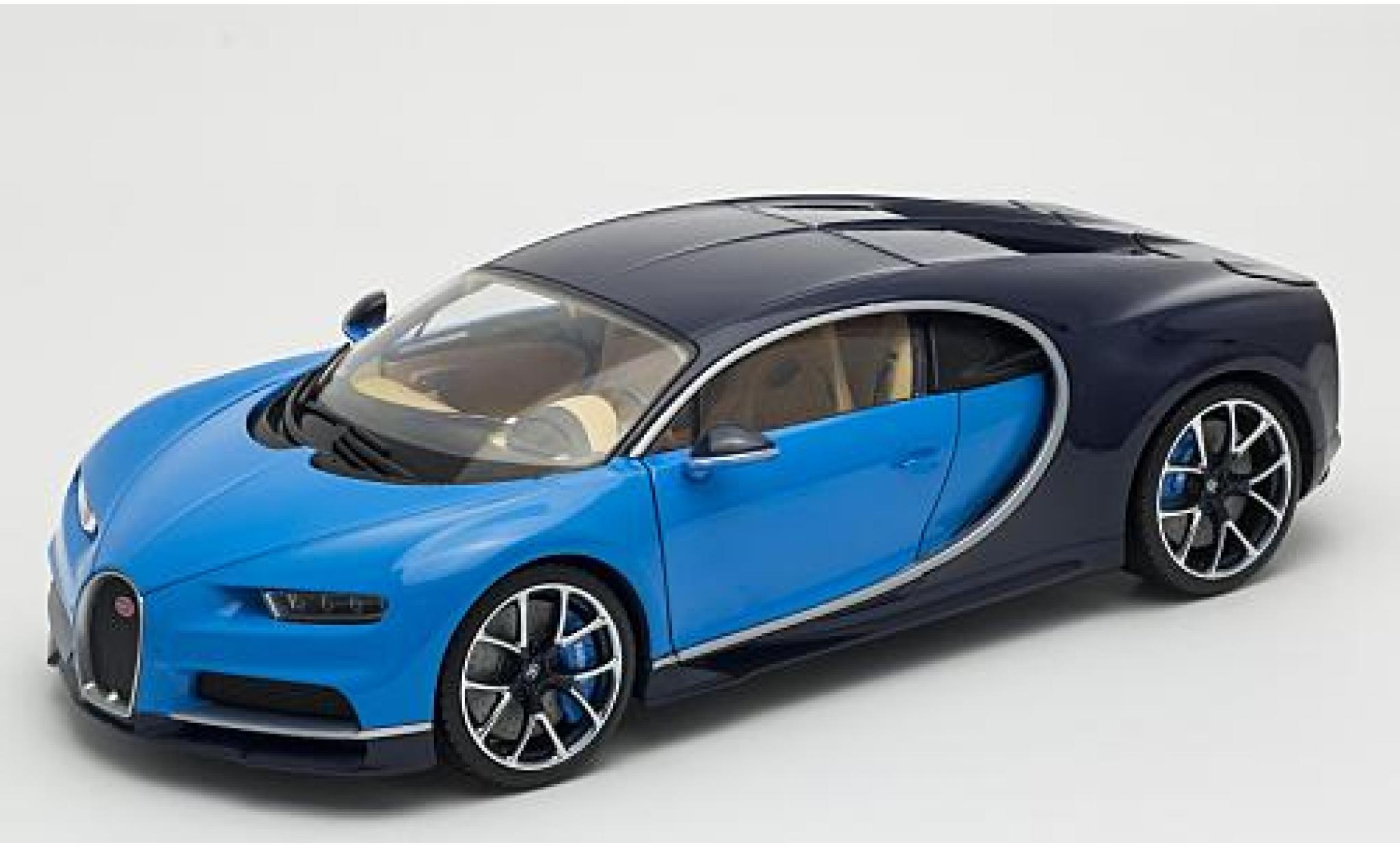 Bugatti Chiron 1/18 Welly blue 1:18 diecast model cars