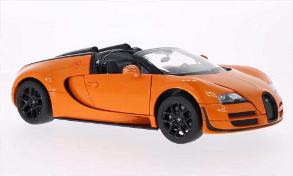 Bugatti Veyron 16.4 1/18 Rastar 16.4 Grand Sport Vitesse orange diecast model cars