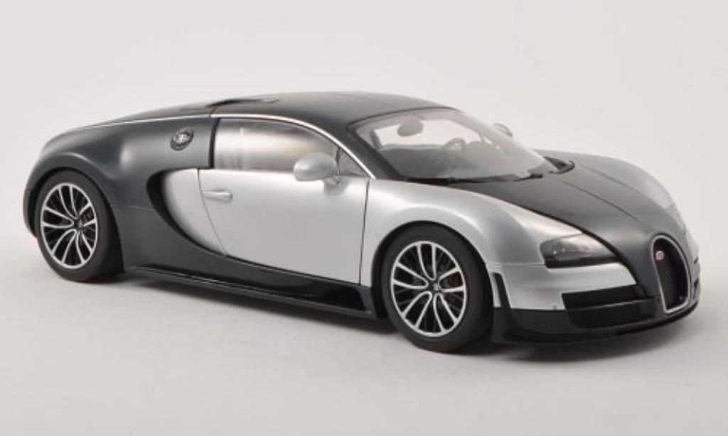 Bugatti Veyron 16.4 1/18 Autoart 16.4 Super Sport carbon-blue/grey 2010 diecast model cars