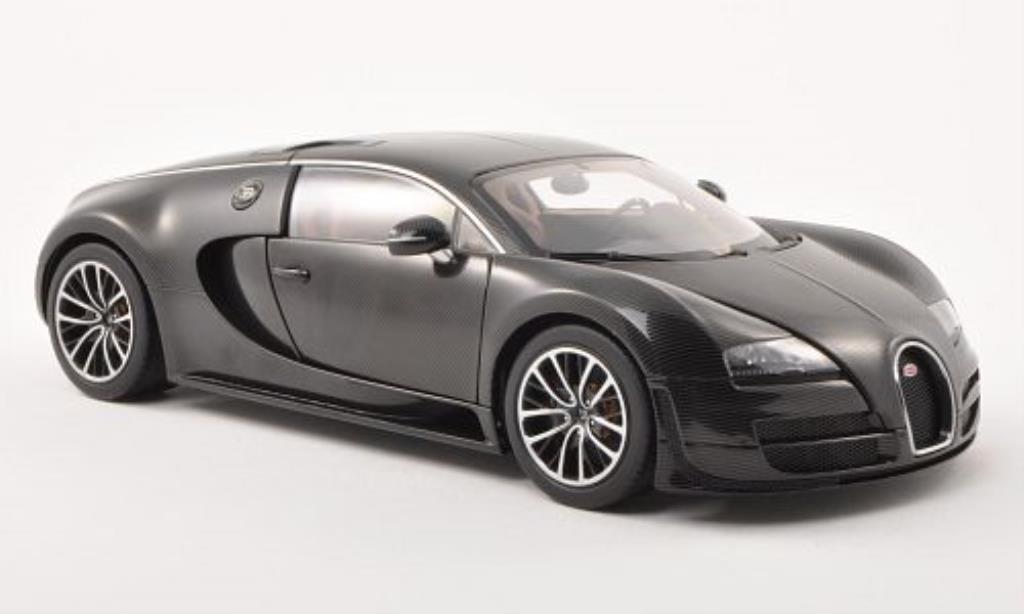 Bugatti Veyron 16.4 1/18 Autoart 16.4 Super Sport carbon-black 2010 diecast model cars