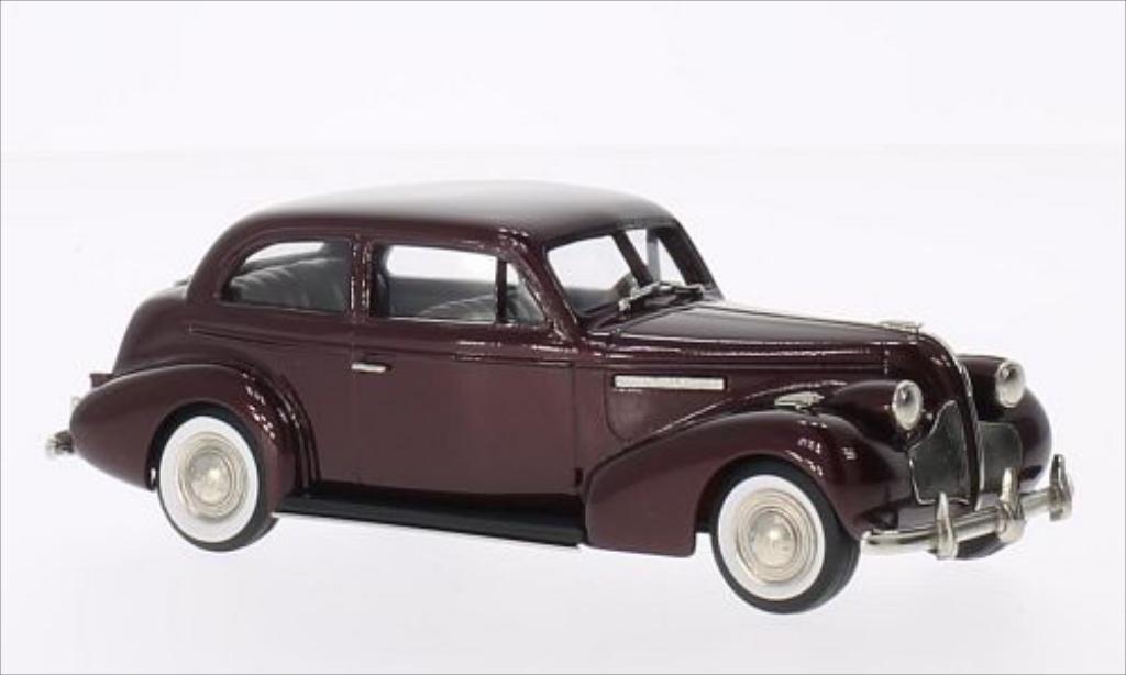 Buick Century 1/43 Brooklin 2-door Touring Sedan M-68 metallic red 1939 diecast model cars