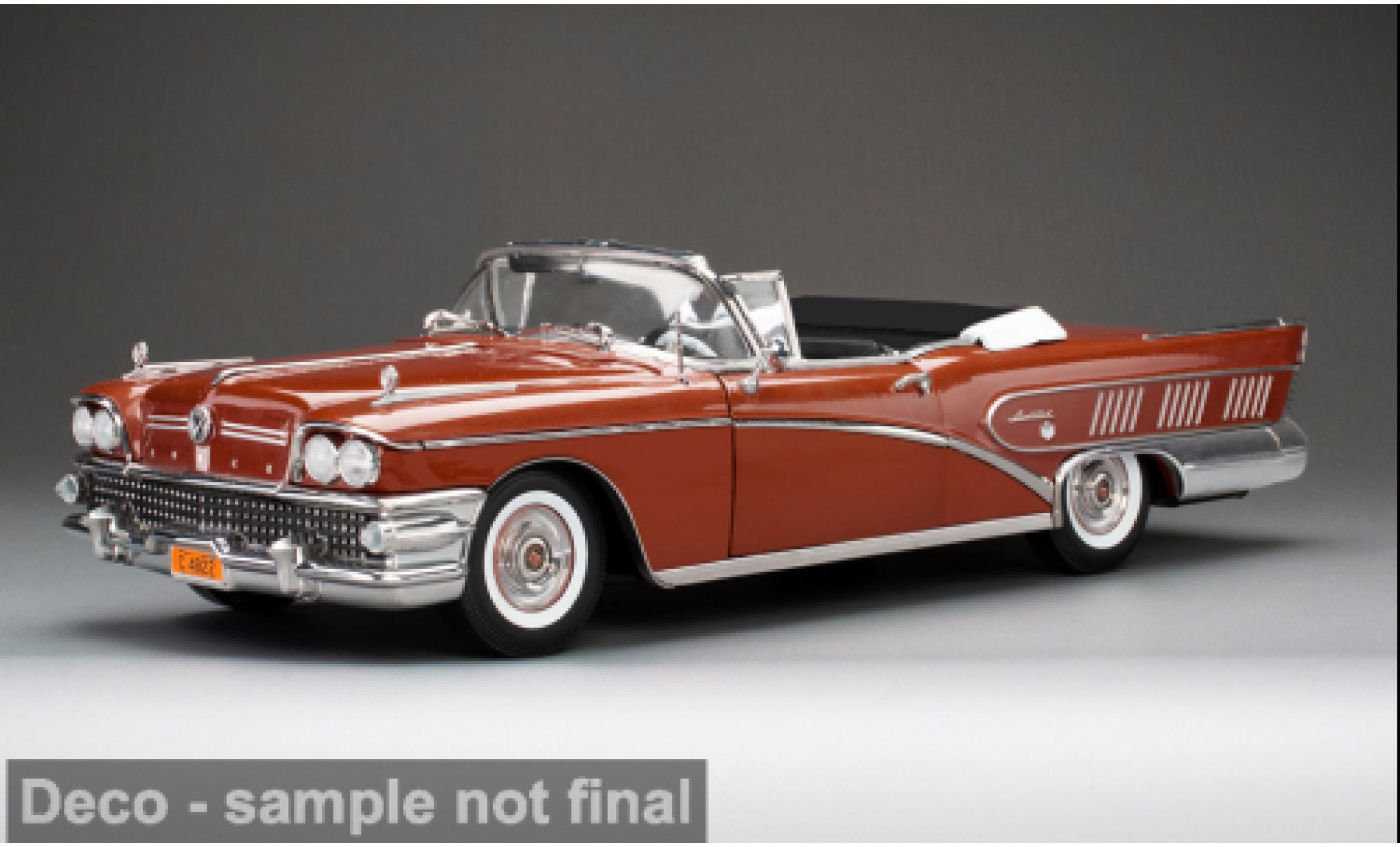 Buick Limited 1/18 Sun Star Riviera red 1958 1:18 diecast model cars