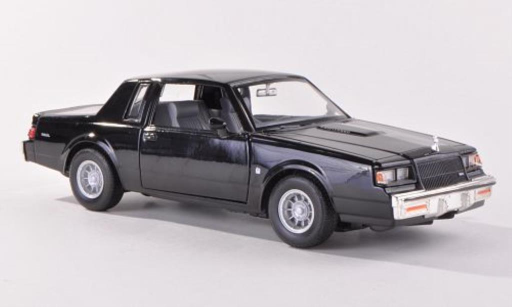 Buick Regal 1/24 Motormax black 1987 diecast model cars