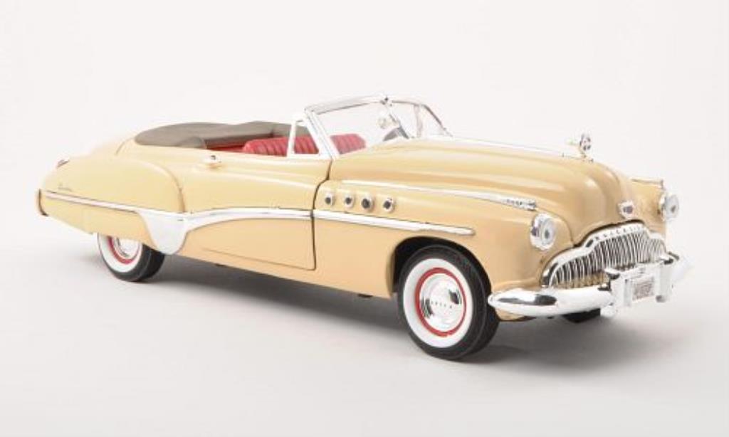 Buick Roadmaster 1/18 Motormax Convertible beige 1949 diecast model cars
