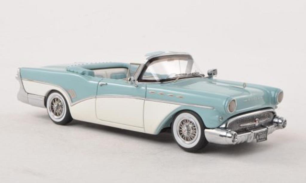 Buick Roadmaster 1/43 Neo Convertible blue-grey/white 1957 diecast model cars