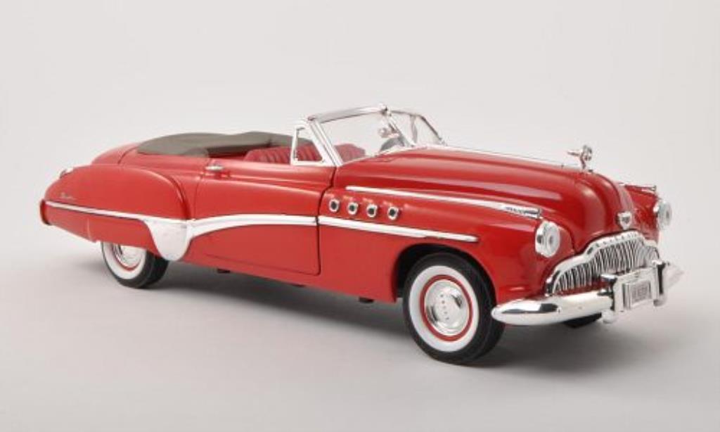 Buick Roadmaster 1/18 Motormax Convertible red 1949 diecast model cars